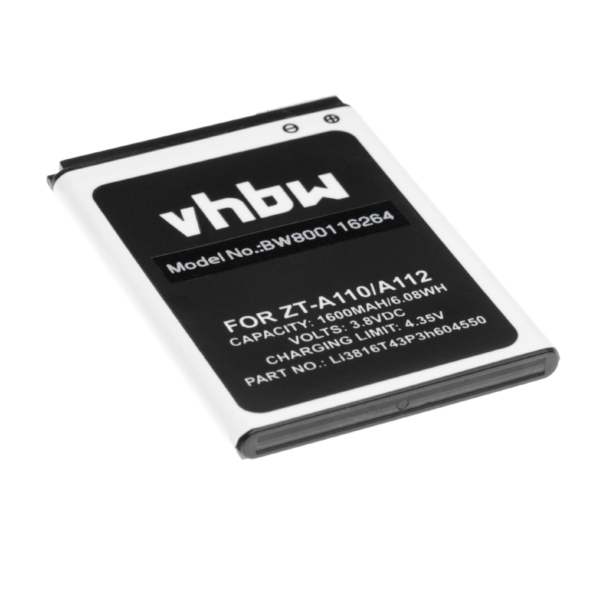 Akumulator do telefonu smartfona zamiennik ZTE Li3816T43P3h604550, Li3715T42P3h604550 - 1600 mAh 3,8 V Li-Ion