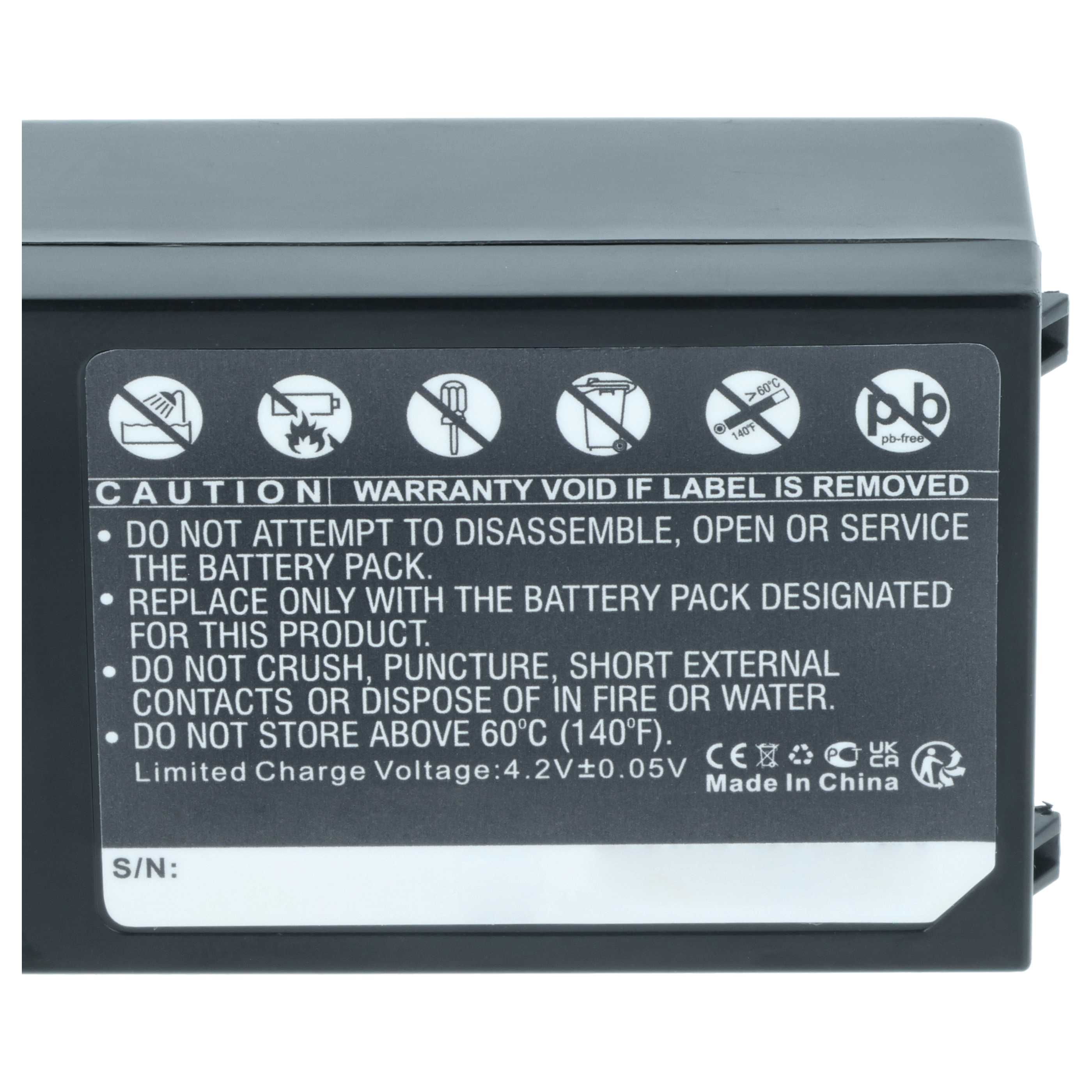 2x Batteria sostituisce Symbol 82-71363-02, 82-71364-01 per barcode scanner Symbol - 3800mAh 3,7V Li-Ion