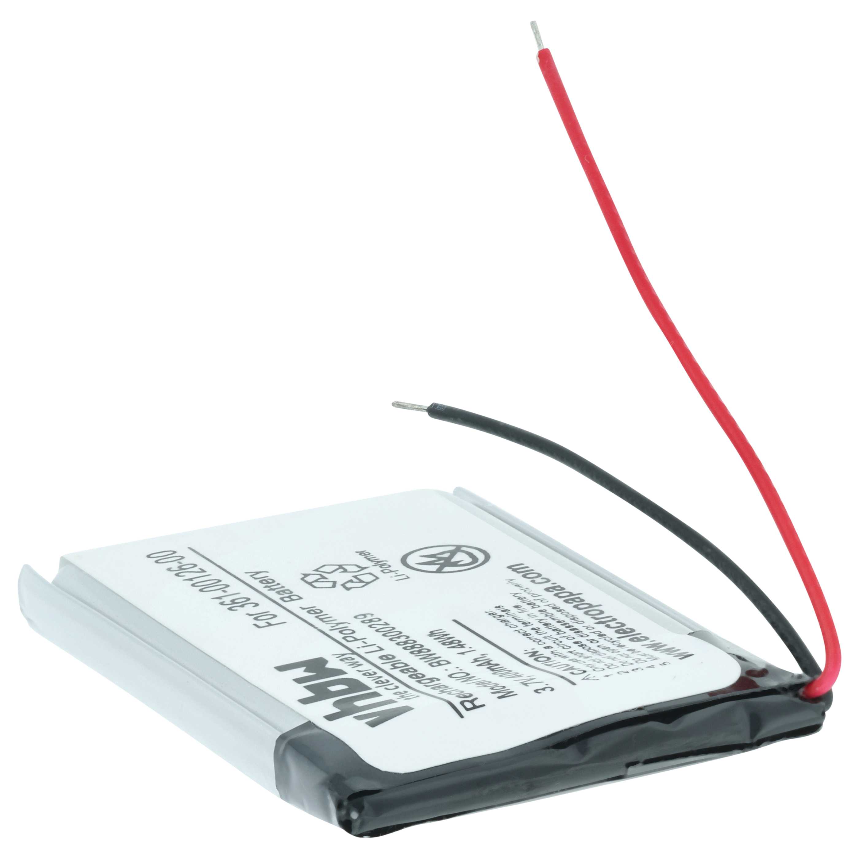Batteria sostituisce Garmin 361-00126-00 per smartwatch - 400mAh 3,7V Li-Poly