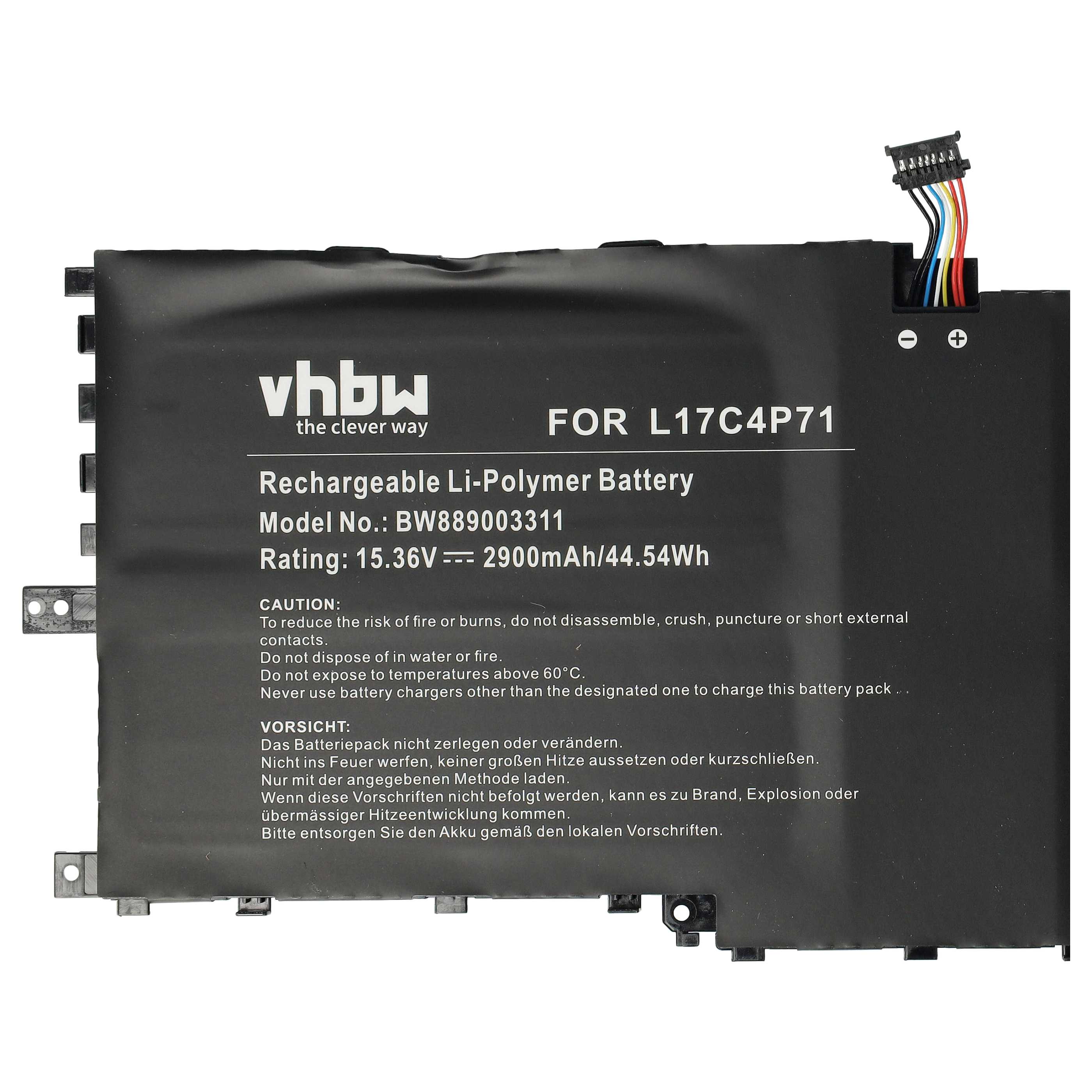 Akumulator do laptopa zamiennik Lenovo 01AV499, 01AV475, 01AV474, L17M4P71, L17C4P71 - 2900 mAh 15,36 V LiPo