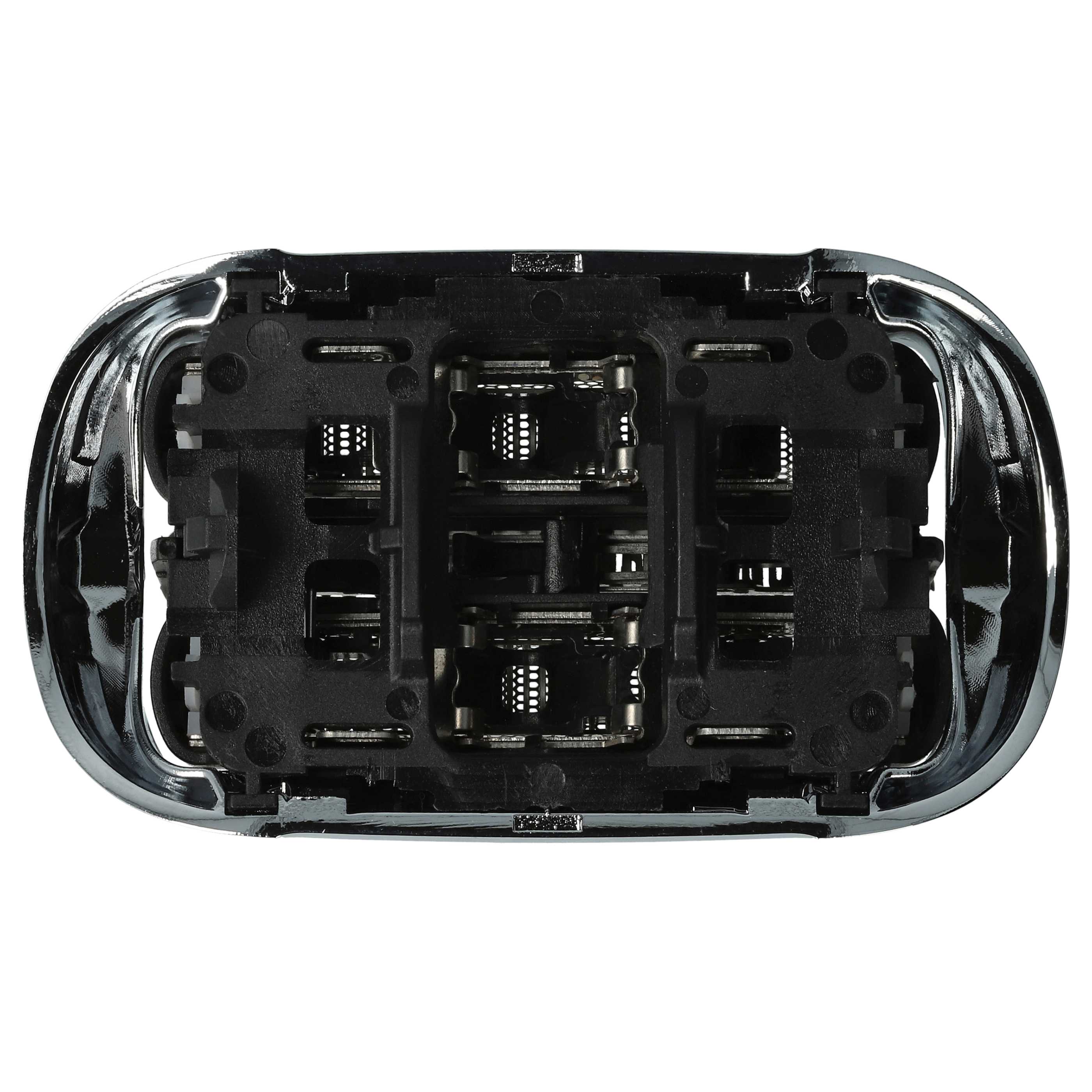 3x Shaving Heads replaces Braun 73S, 81746548 for Braun Electric Razor, black / white / silver