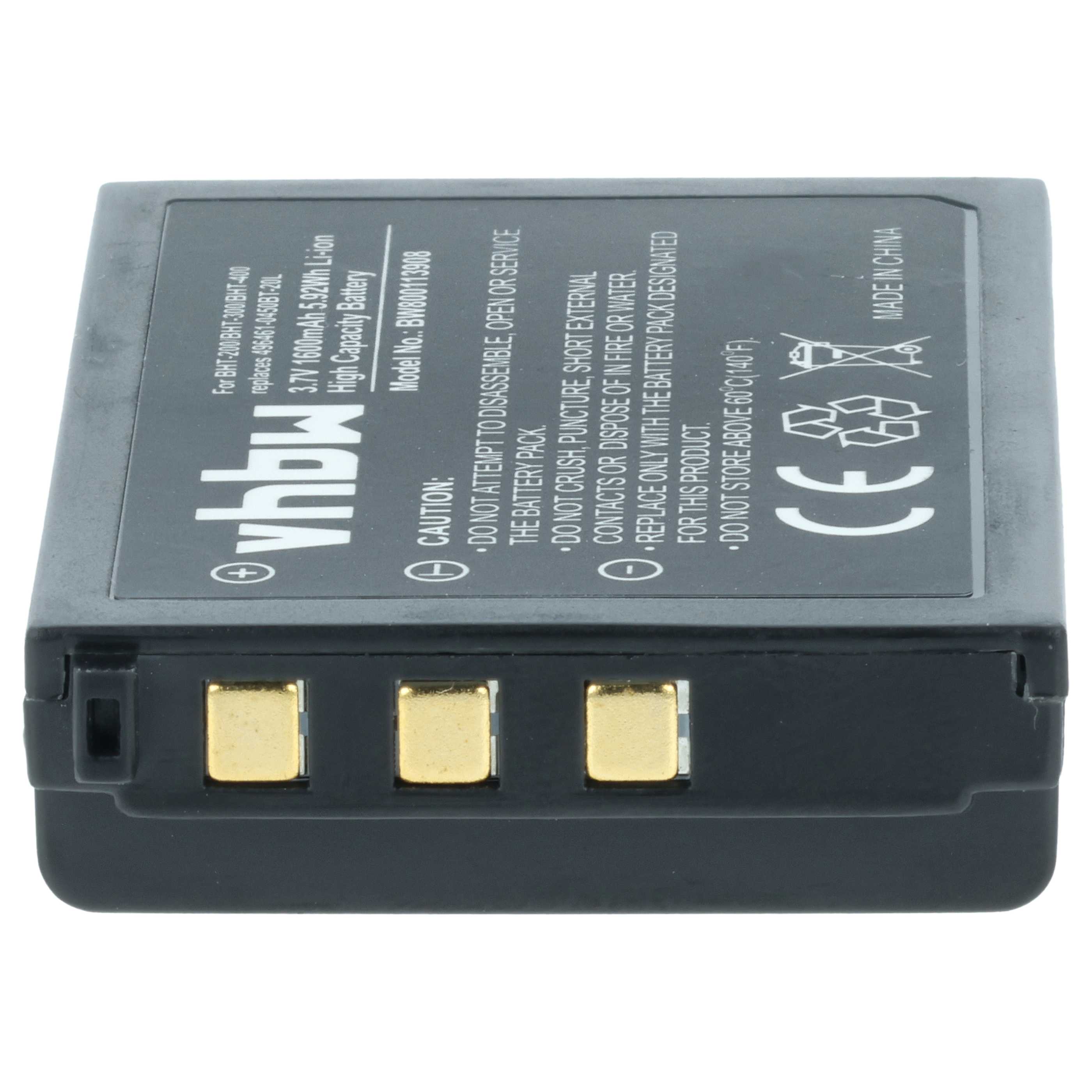 Batería reemplaza 496461-0450, 96461-0450, 496466-1130 para escáner código de barras (1600 mAh, 3,7 V, Li-Ion)