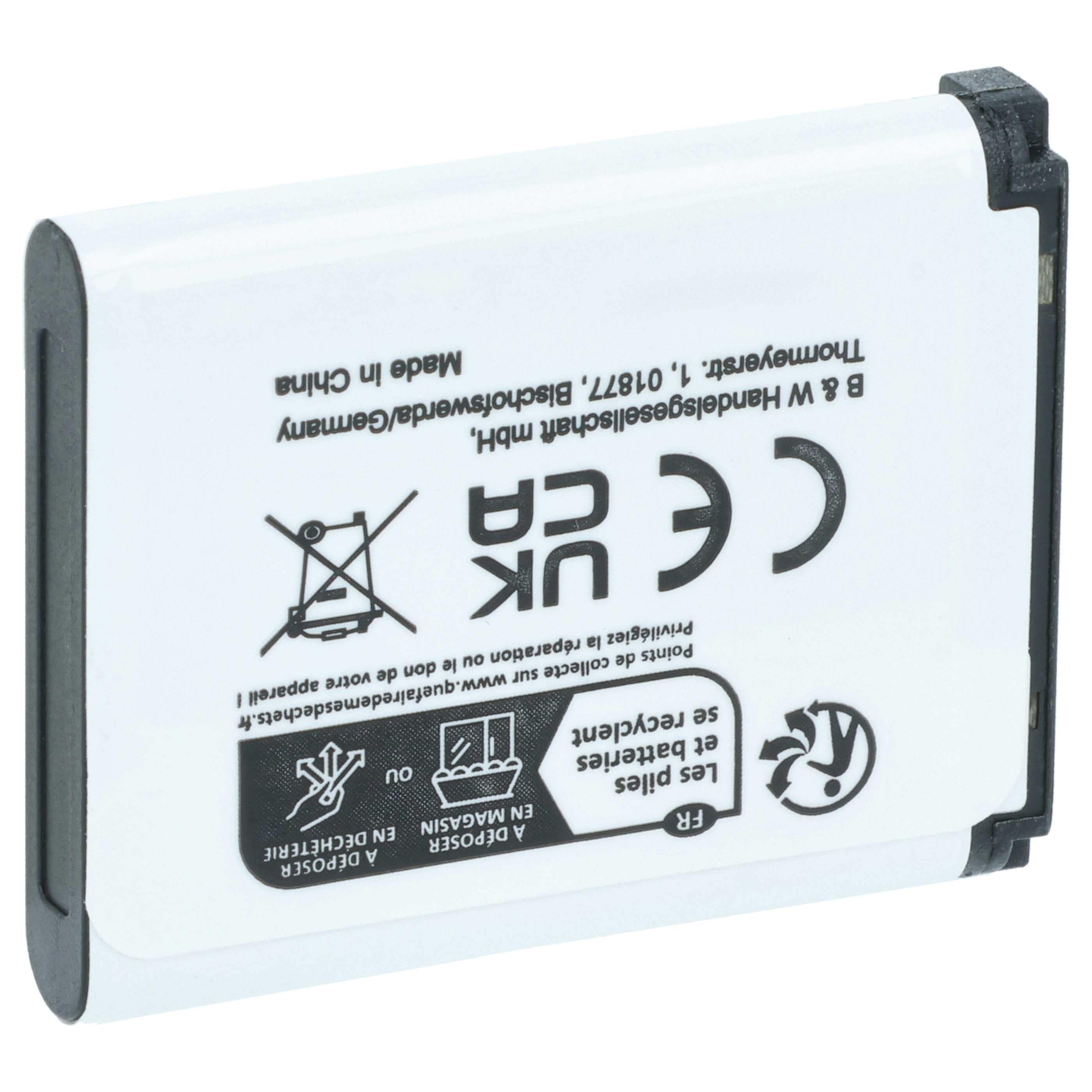 1x station de charge, 1x câble d'alimentation, 1x batterie remplace BenQ DLI216 pour caméra Bosch