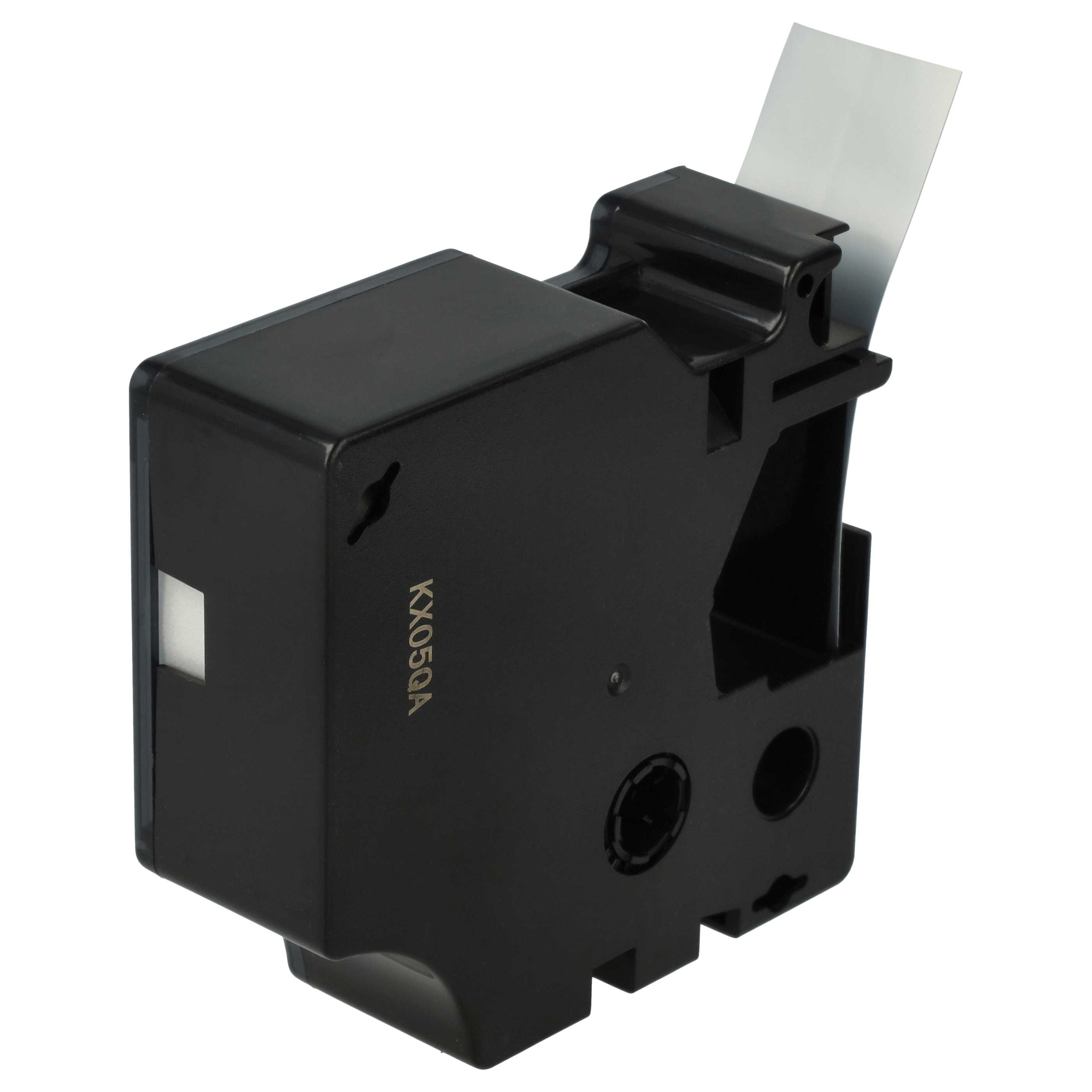 Label Tape replaces Dymo D1, 45812 - 19 mm Black to Silver