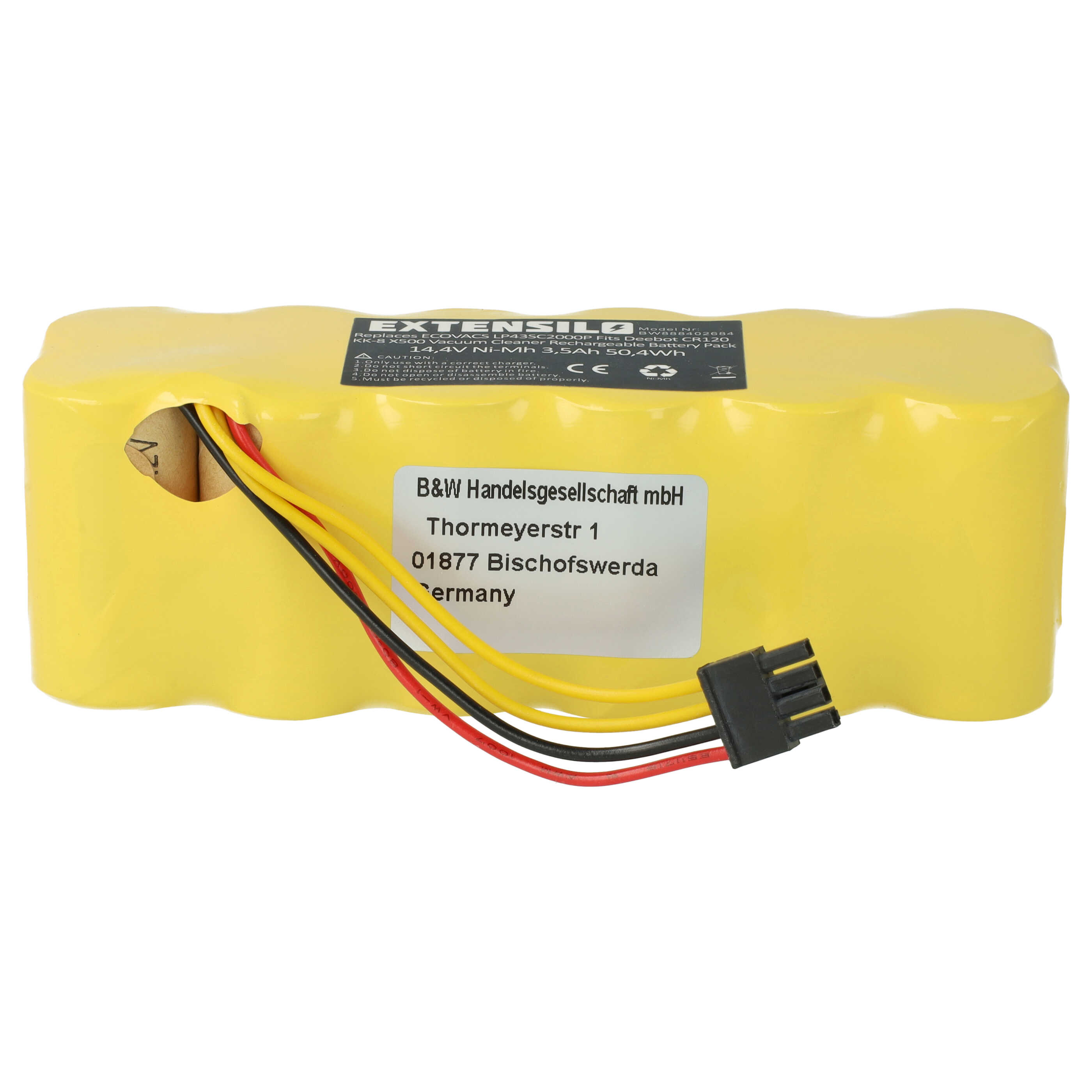 Battery Replacement for Ariete AT5186005100 for - 3500mAh, 14.4V, NiMH