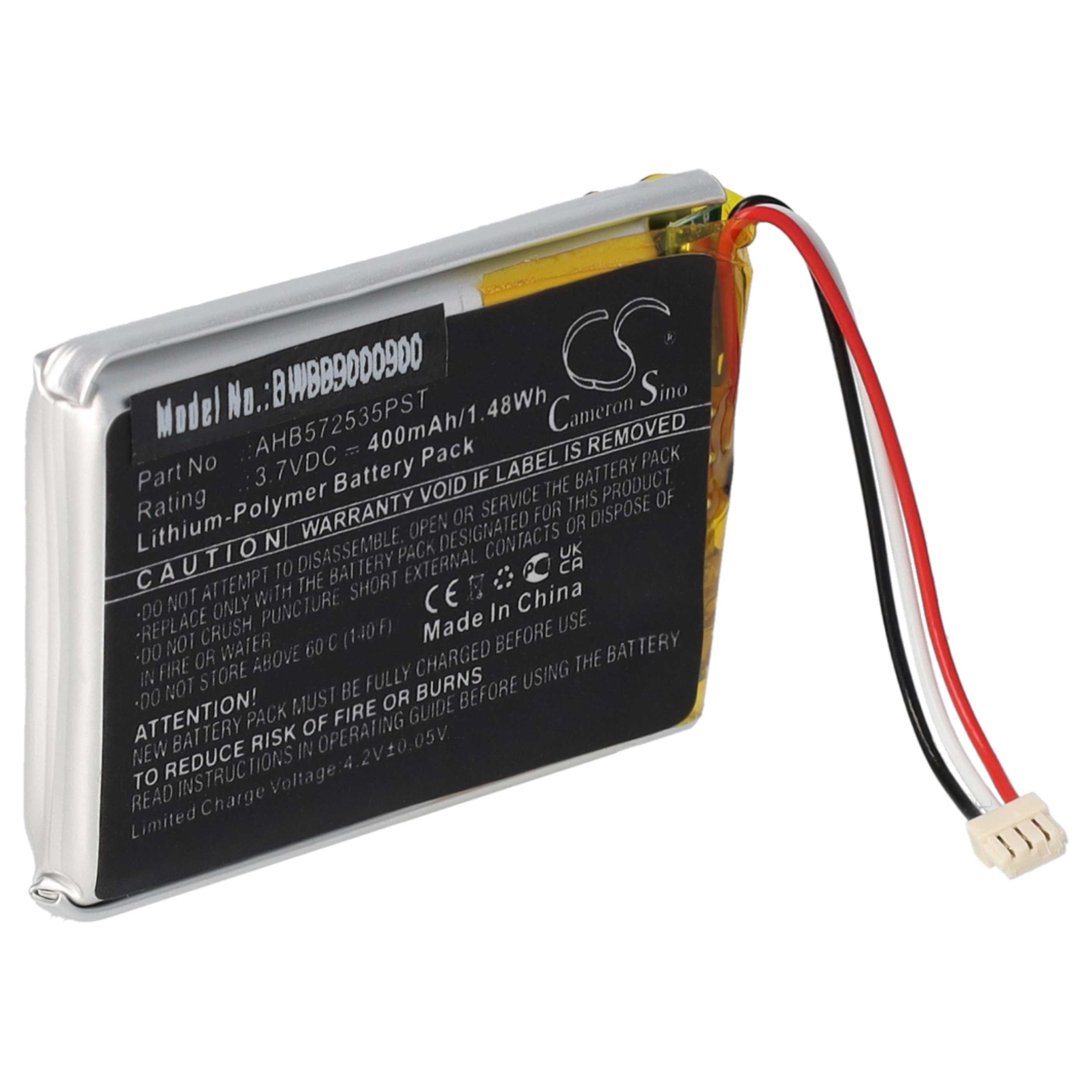 2x Akumulator do słuchawek bezprzewodowych zamiennik Jabra AHB572535PST - 400 mAh 3,7 V LiPo