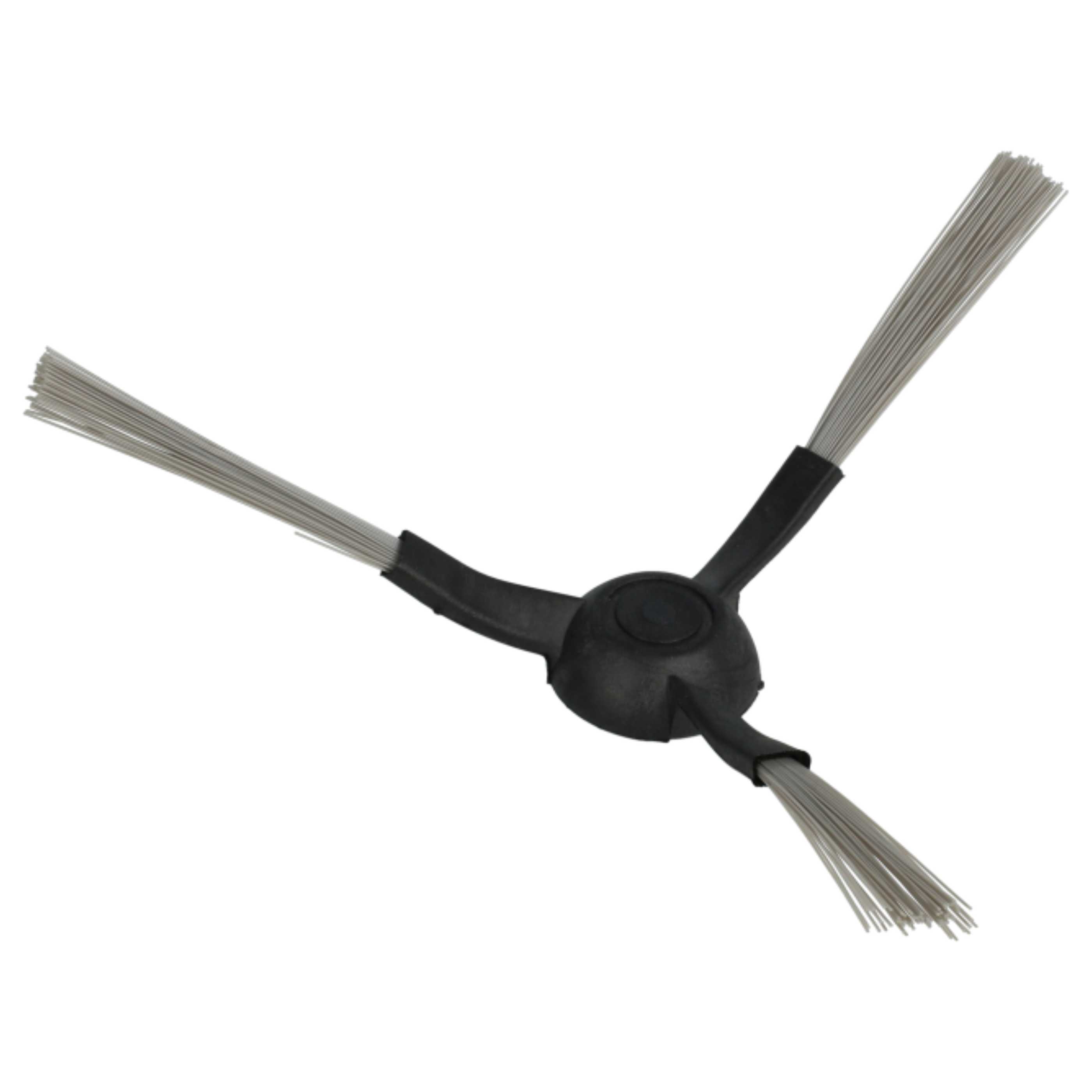 2x Side Brush suitable for Proscenic, Cecotec, Xiaomi 3490/4090 Robot Vacuum Cleaner etc. - 3-armed, black