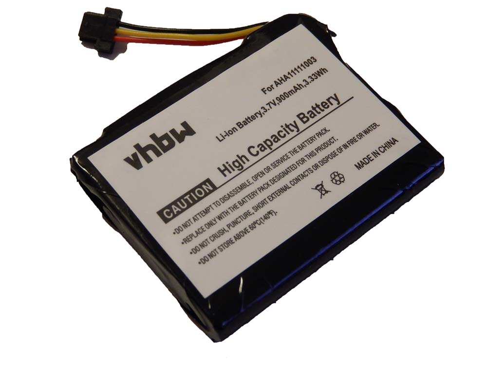Batteria sostituisce TomTom AHA11111003 per navigatore TomTom - 900mAh 3,7V Li-Ion