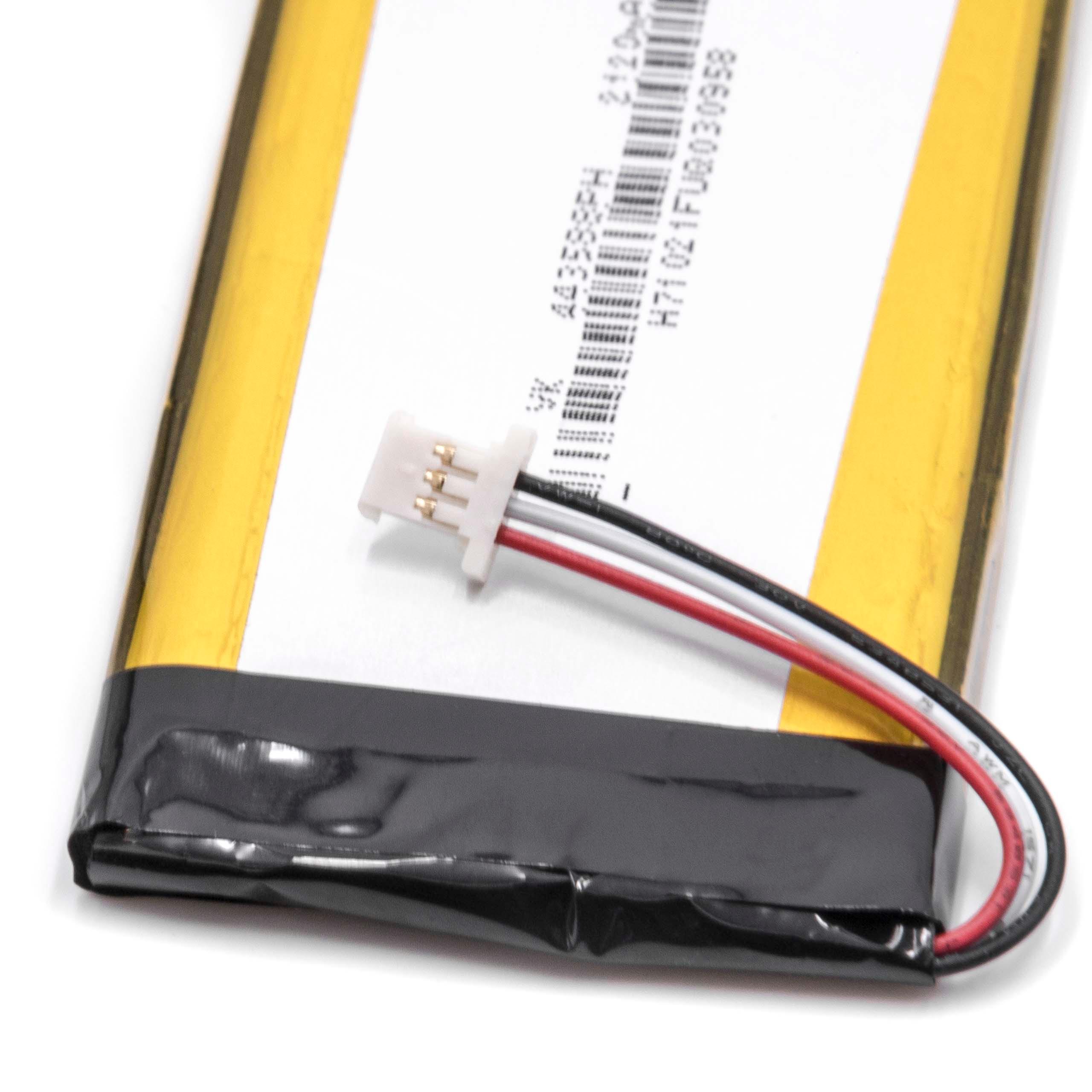 Batterie remplace Becker SR3840100, 334432602678 pour navigation GPS - 1550mAh 3,7V Li-polymère