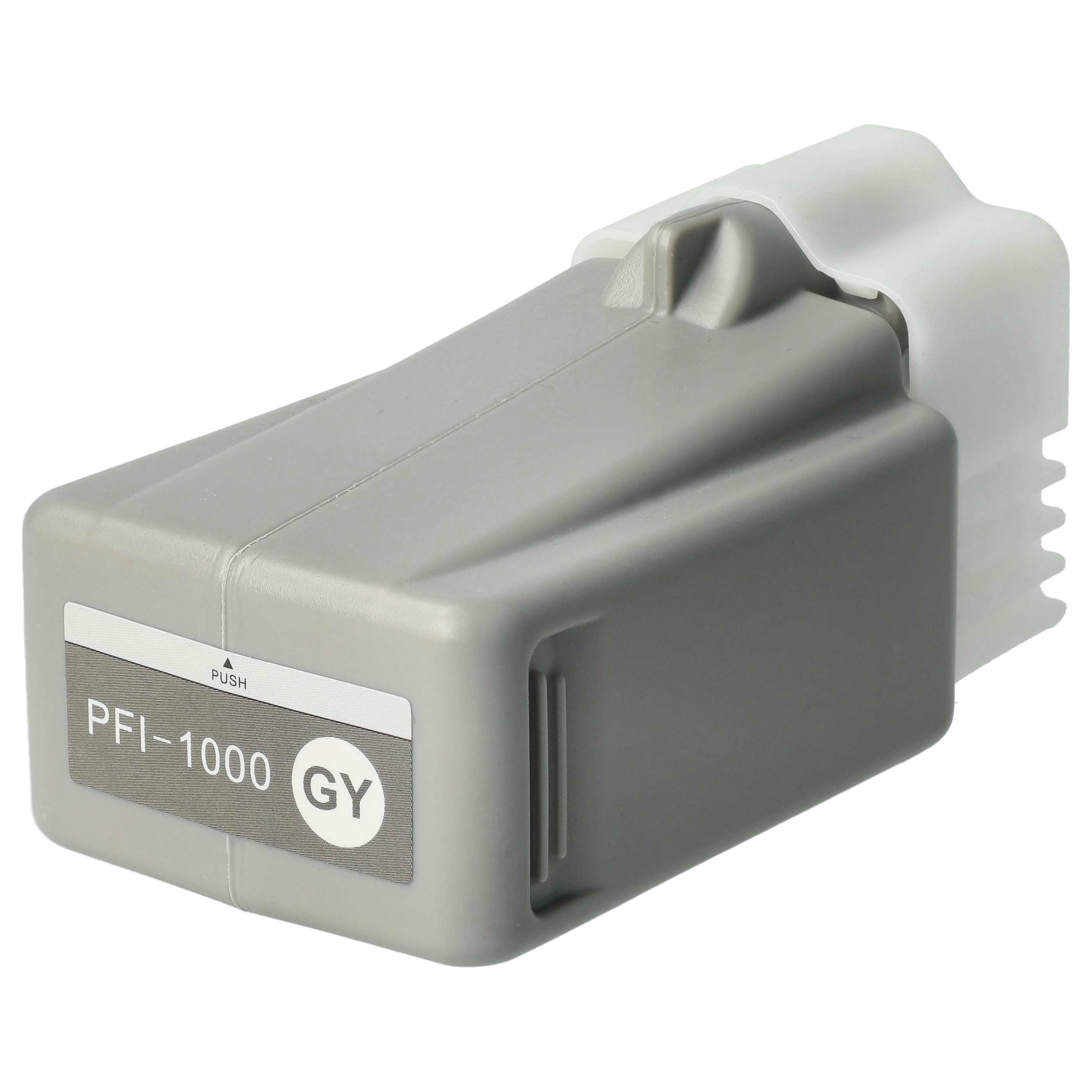 Cartuccia inchiostro sostituisce Canon PFI-1000 GY, PFI-1000GY per stampante - grigio, 80 ml + chip