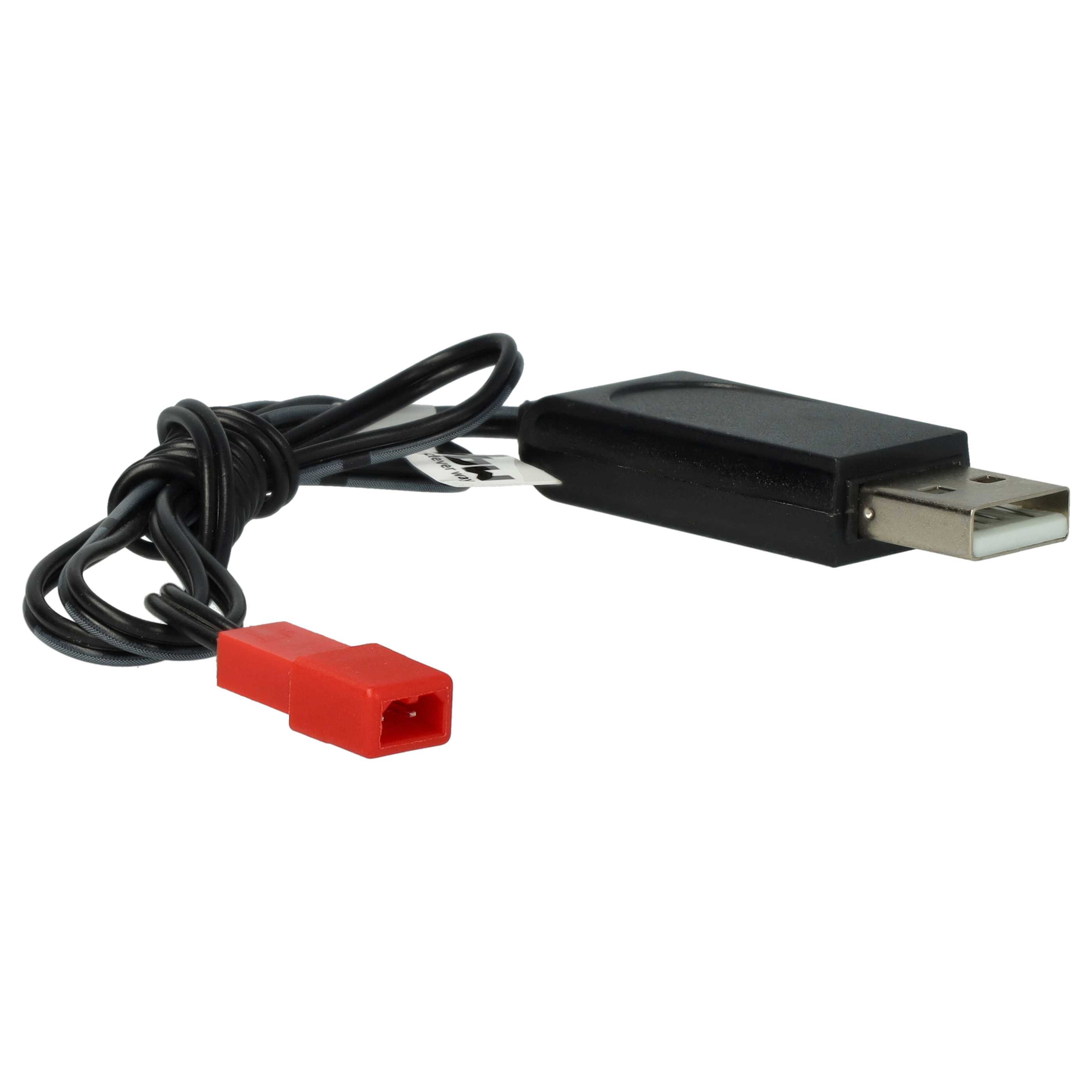USB Charging Cable suitable for RC Batteries with JST Connector, RC Model Making Battery Packs - 60 cm 6 V