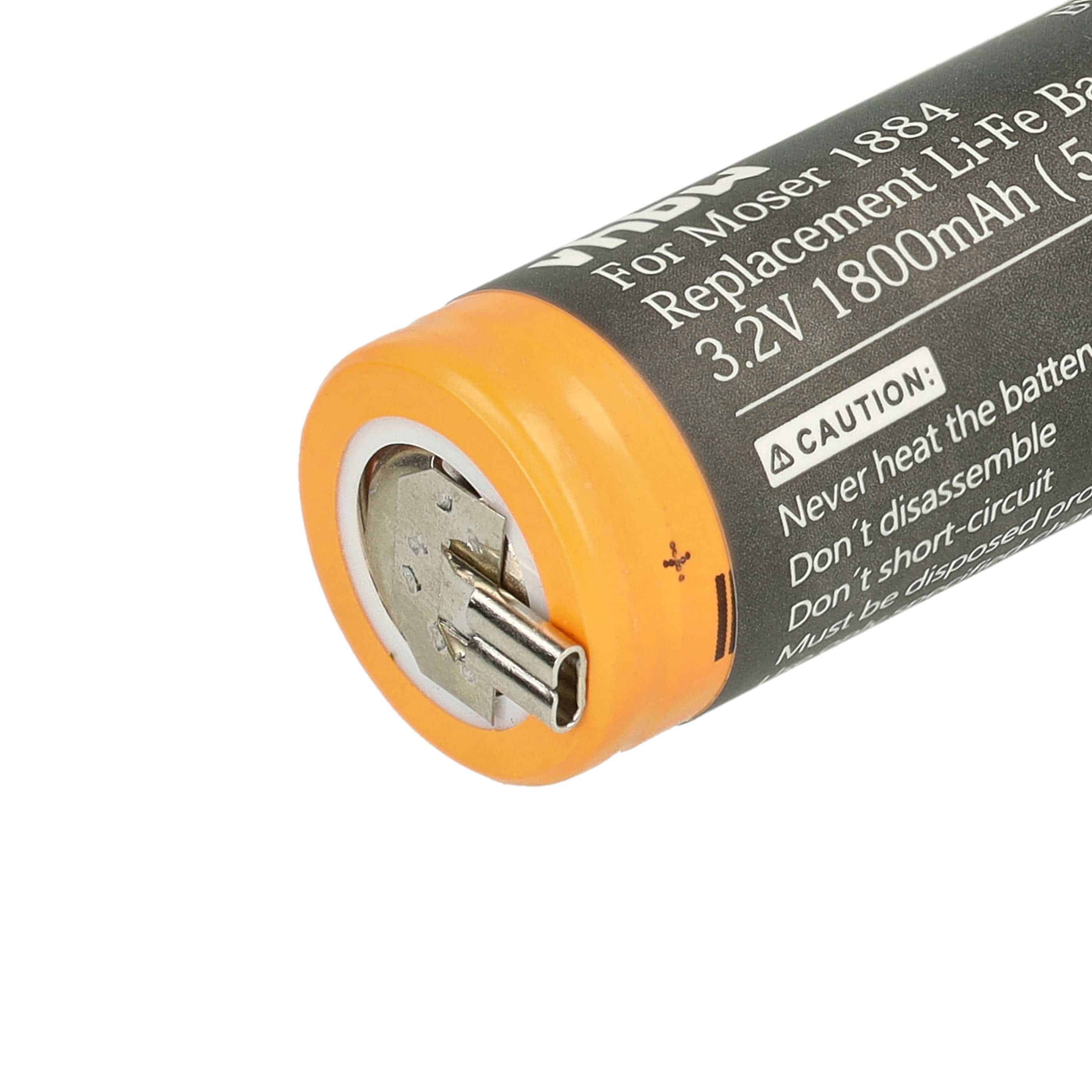 Batteria per macchinetta taglia-capelli sostituisce Moser 1884-7102 Moser - 1800mAh 3,2V Li-Ion