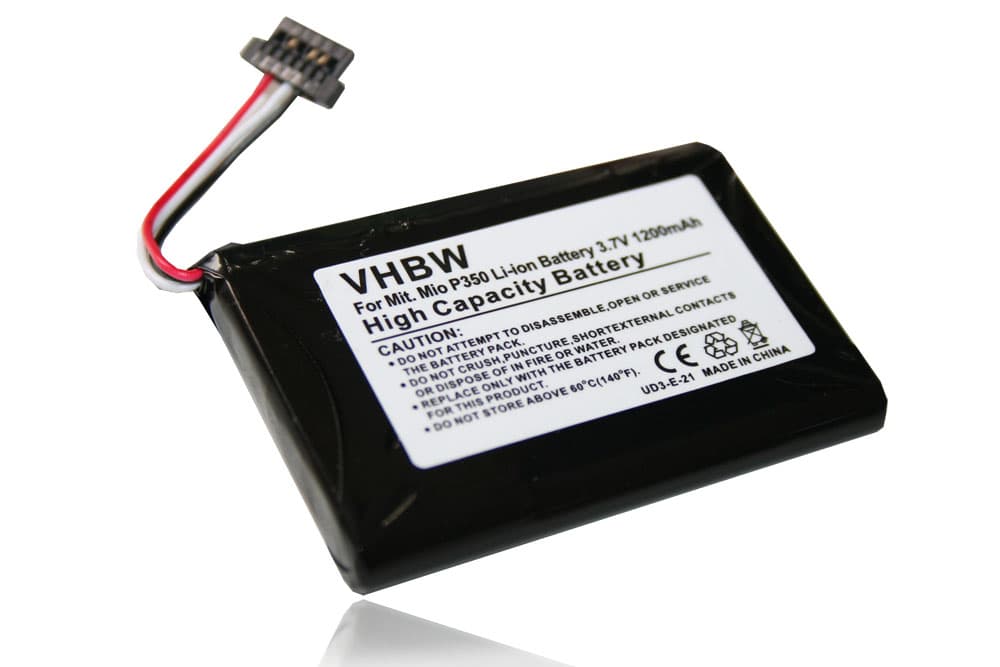 Batterie remplace 541380530005, 11-A1 B, 11-D00001 U, 11-D0001 MX pour navigation GPS - 1200mAh 3,7V Li-ion