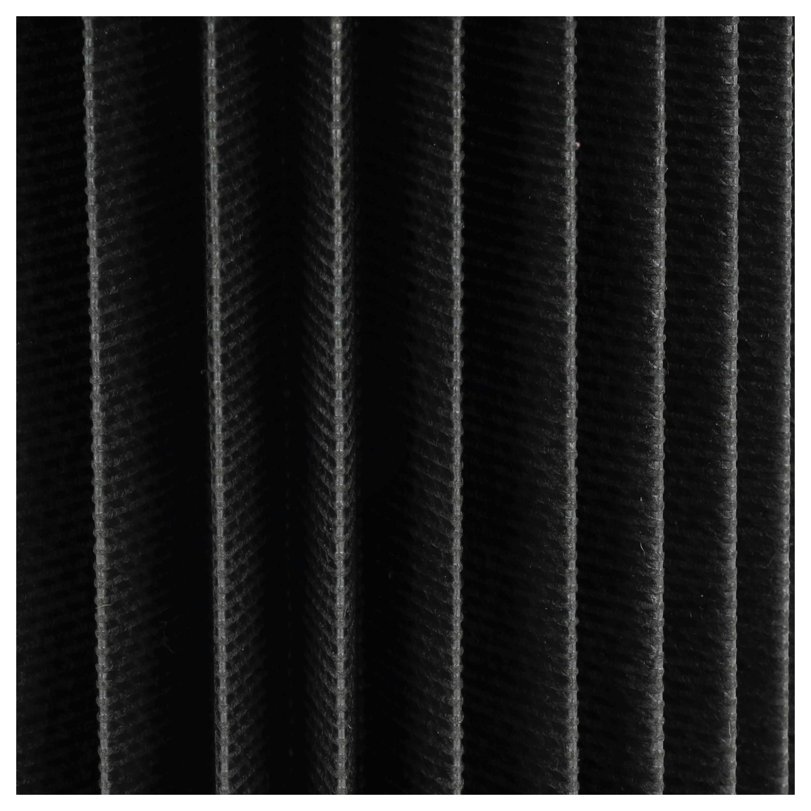 3x pleated filter replaces Bosch 2609256d46, 00649841 for Bosch Vacuum Cleaner, black