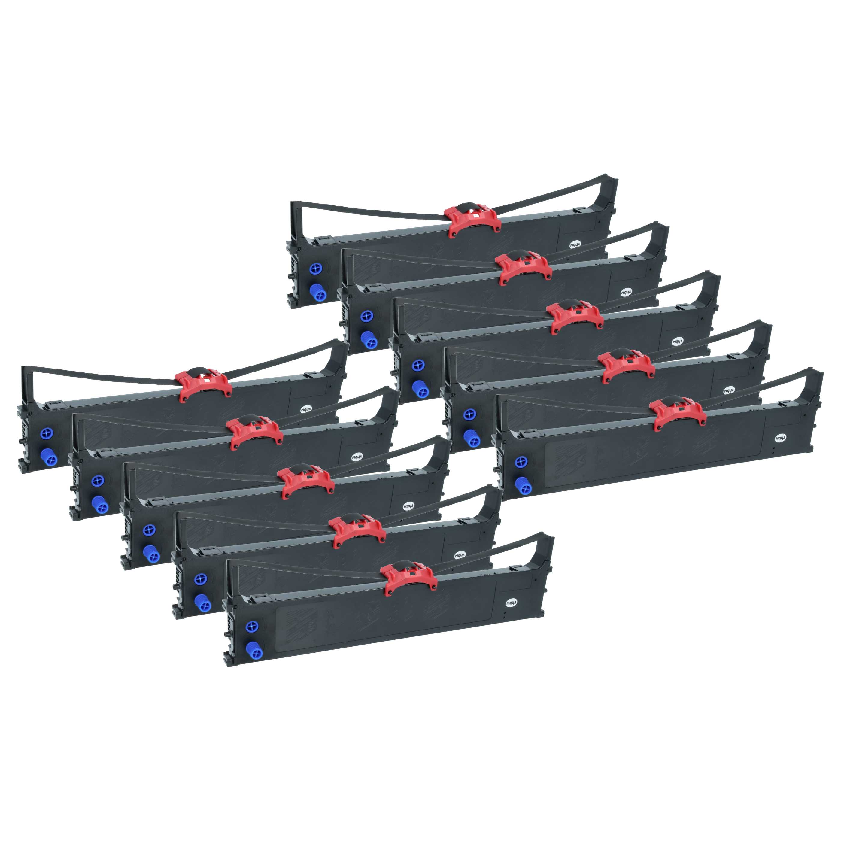 10x Ink Ribbon replaces OKI 5150 for Dot Matrix, Receipt Printer - Black