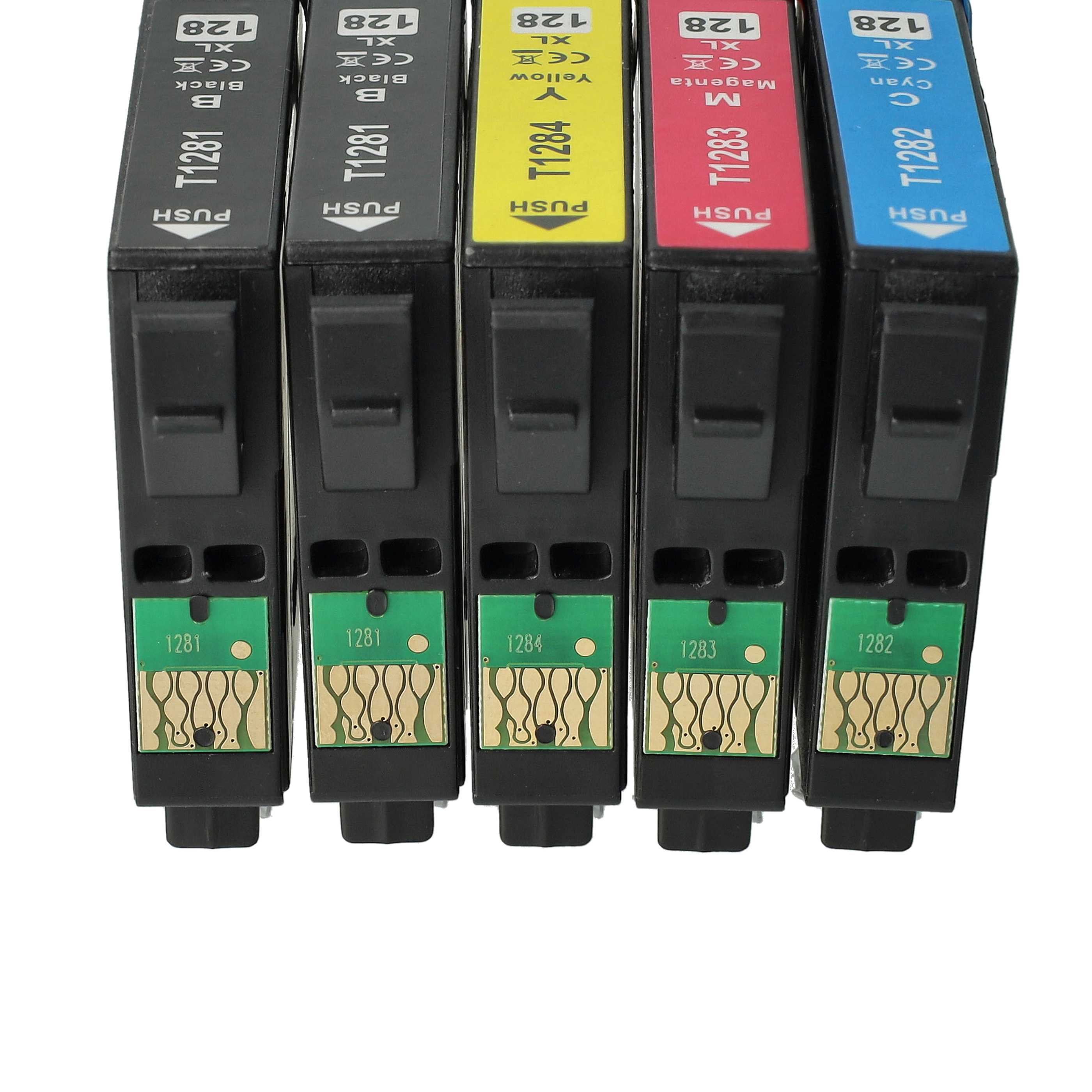 5x Ink Cartridges suitable for BX300 BX300 Printer - B/C/M/Y