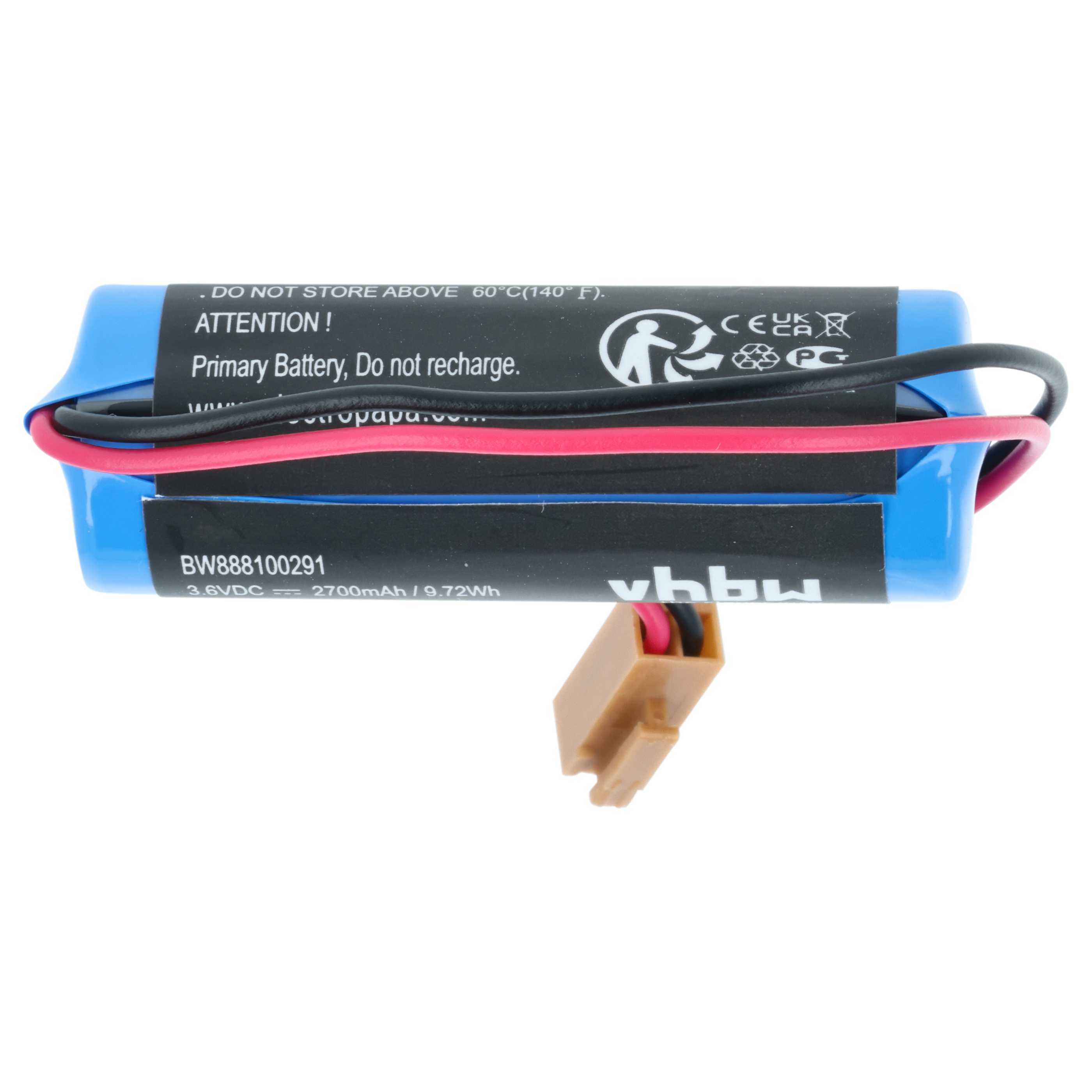 Bateria do PLC programowalnego sterownika zamiennik Maxell ER17/33 - 2700 mAh 3,6 V Li-MnO2