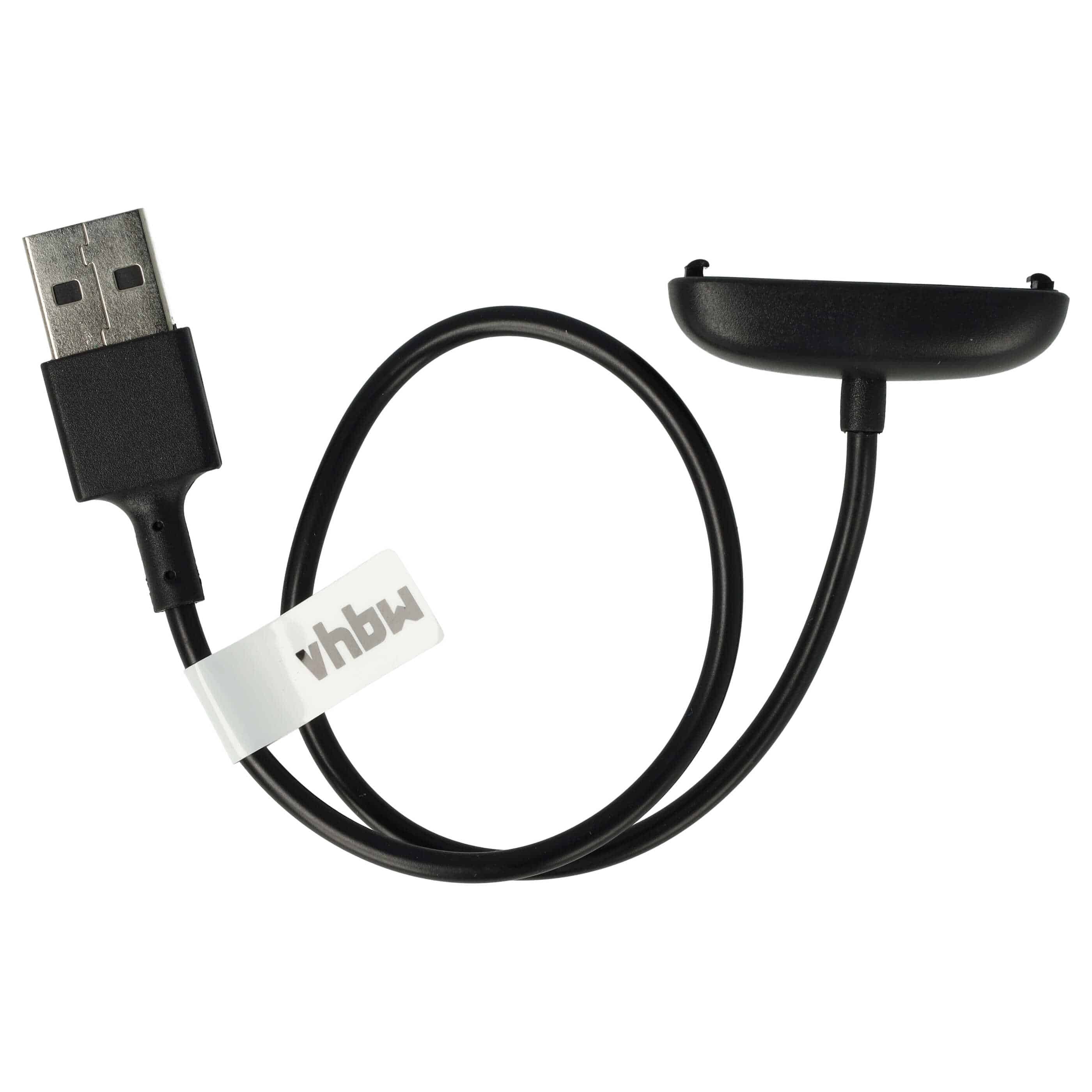 Charging Cable suitable for 3, 2 Fitbit Ace Fitness Tracker - USB A Cable, 30cm, black