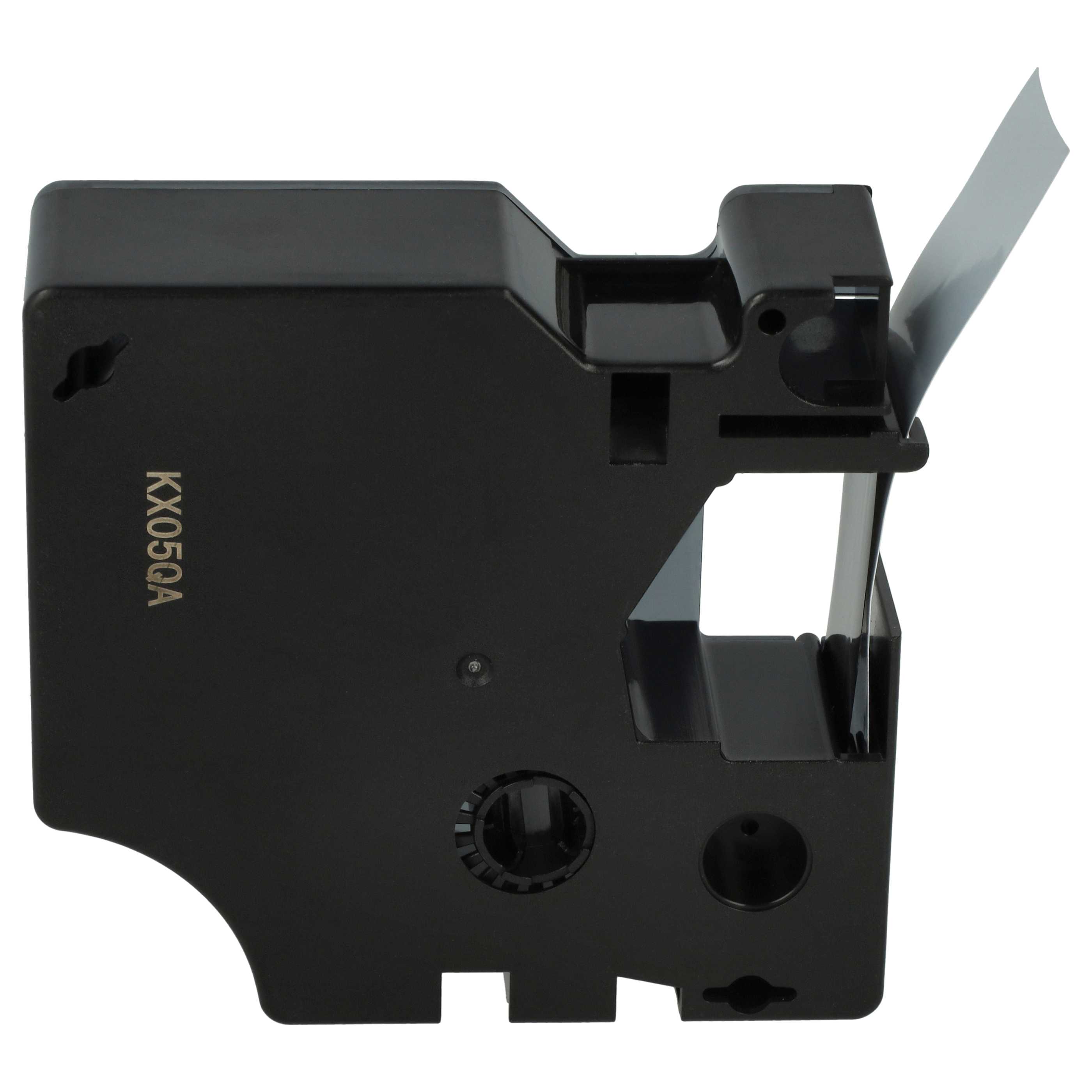 Label Tape replaces Dymo D1, 45812 - 19 mm Black to Silver