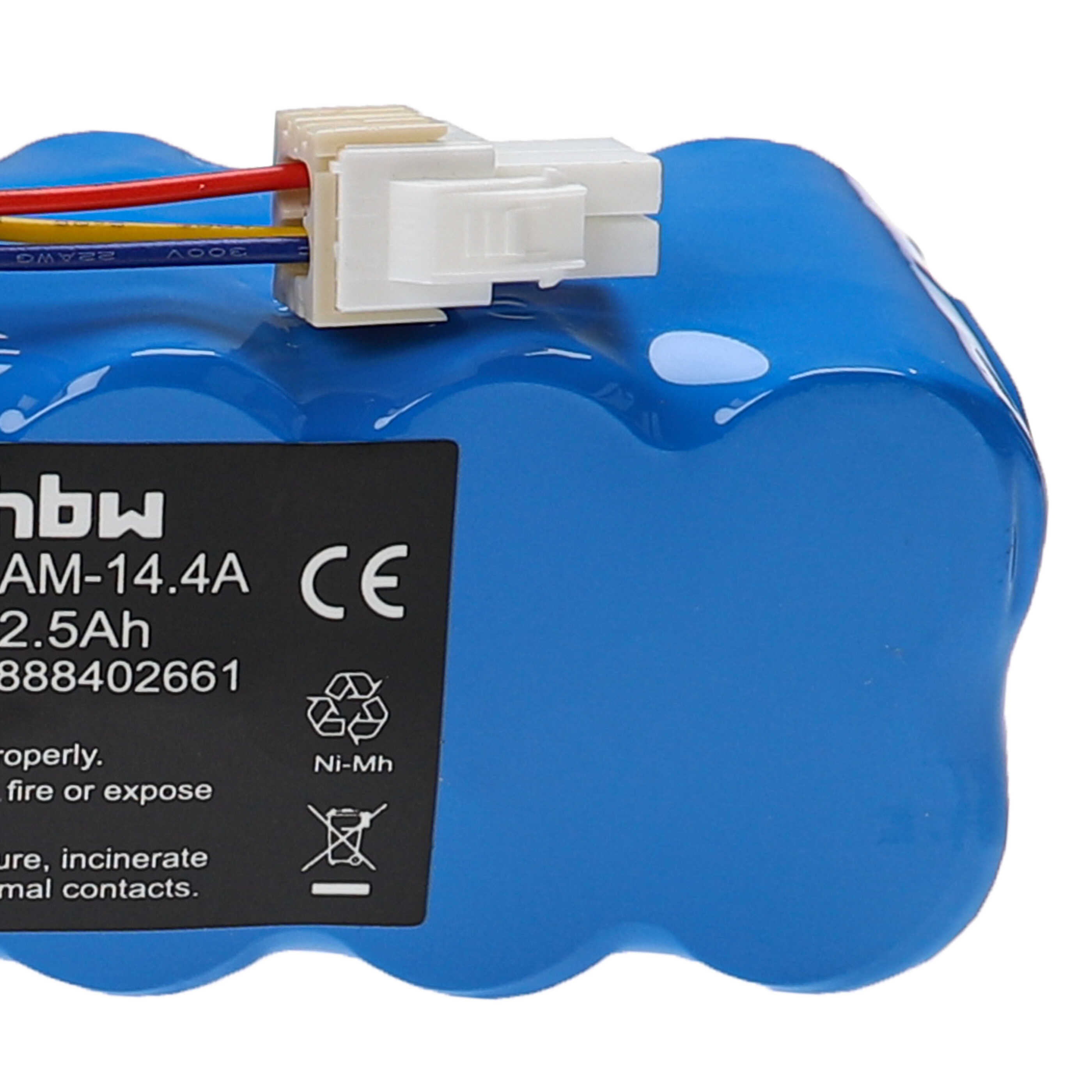 Batteria sostituisce Samsung AP5576883, AP5579205 per robot aspiratore Samsung - 2500mAh 14,4V NiMH