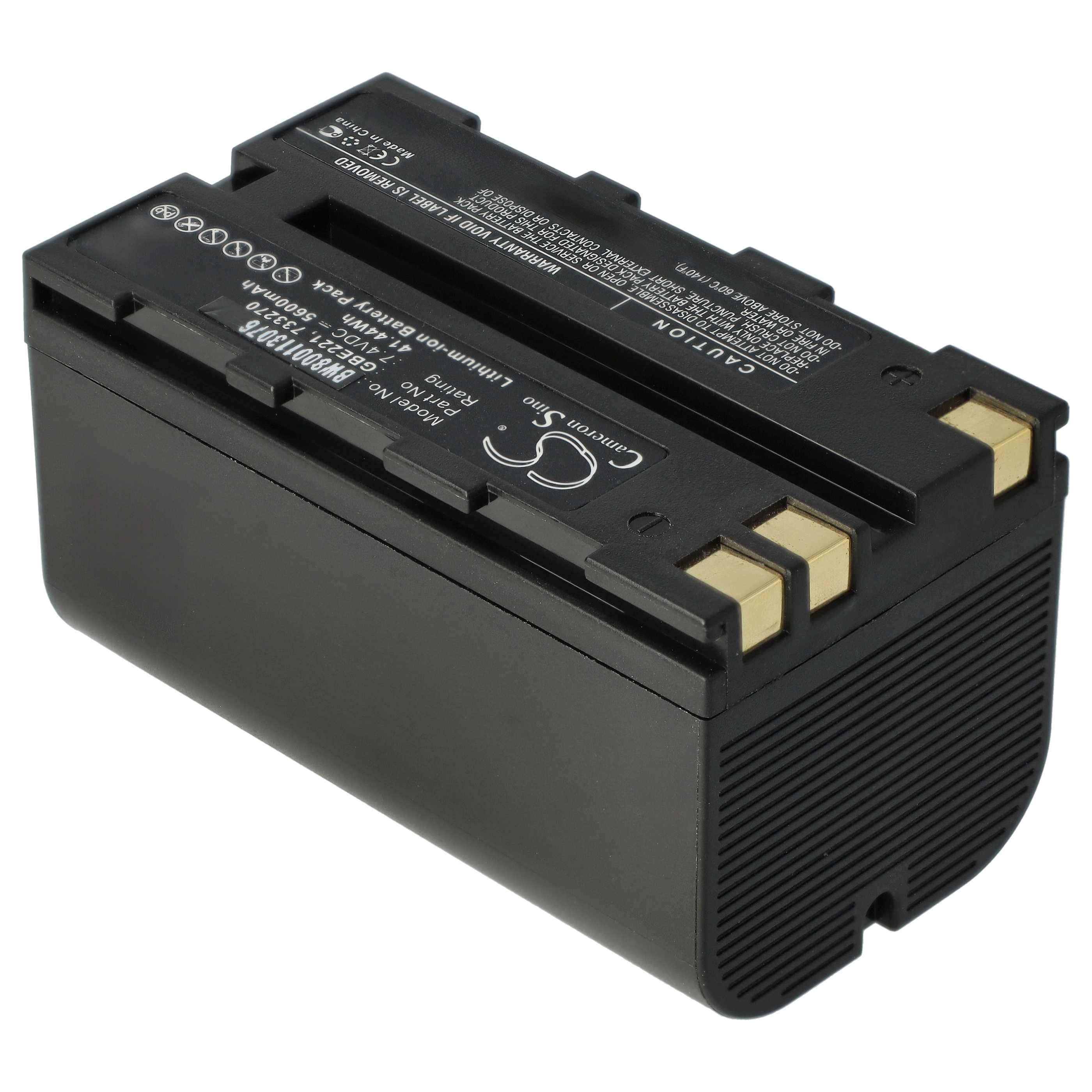 Messtechnik-Akku als Ersatz für Geomax ZBA200, ZBA400 für Leica - 5600mAh 7,4V Li-Ion