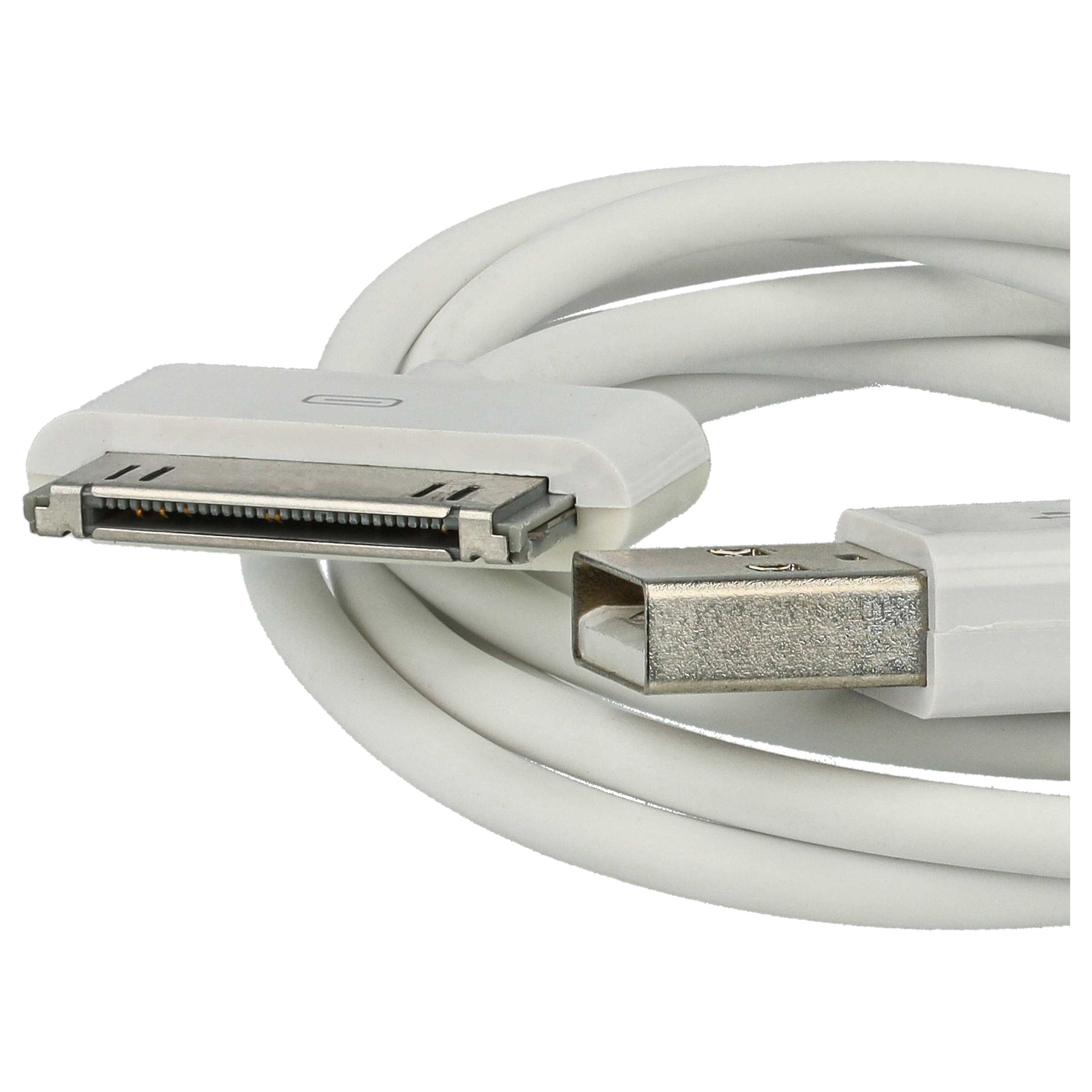 USB Datenkabel passend für Apple iPhone u.a., 80 cm