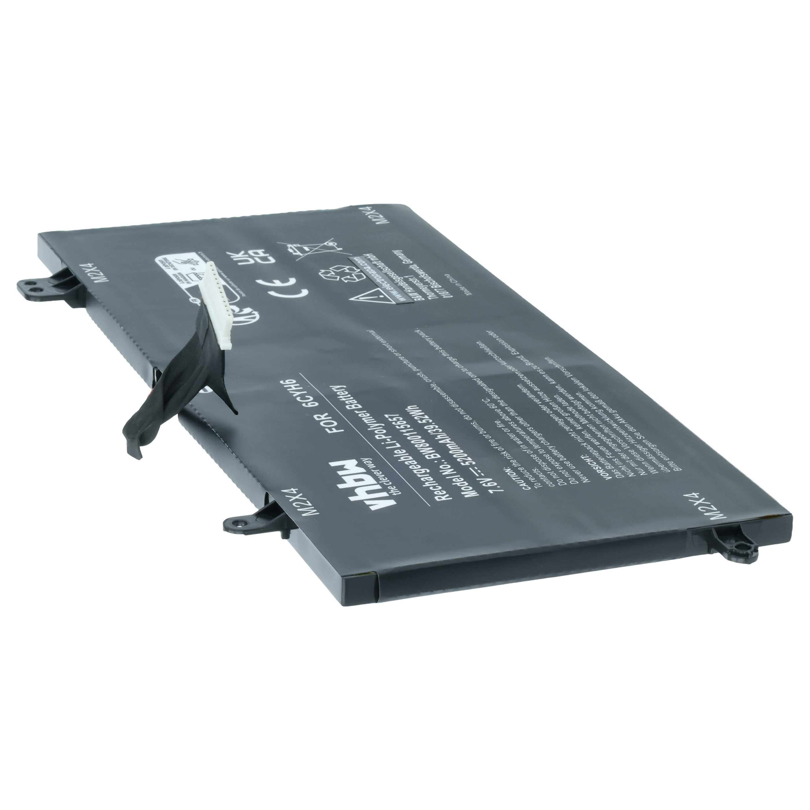 Akumulator do laptopa zamiennik Dell 51KD7, J0PGR - 5200 mAh 7,6 V LiPo, czarny
