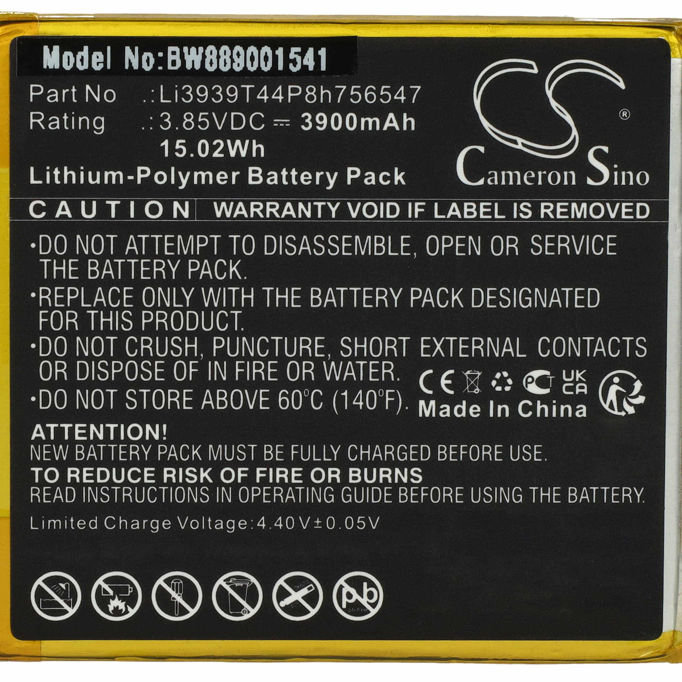 Akumulator do telefonu smartfona ZTE Axon 10 Pro - 3900 mAh 3,85 V LiPo