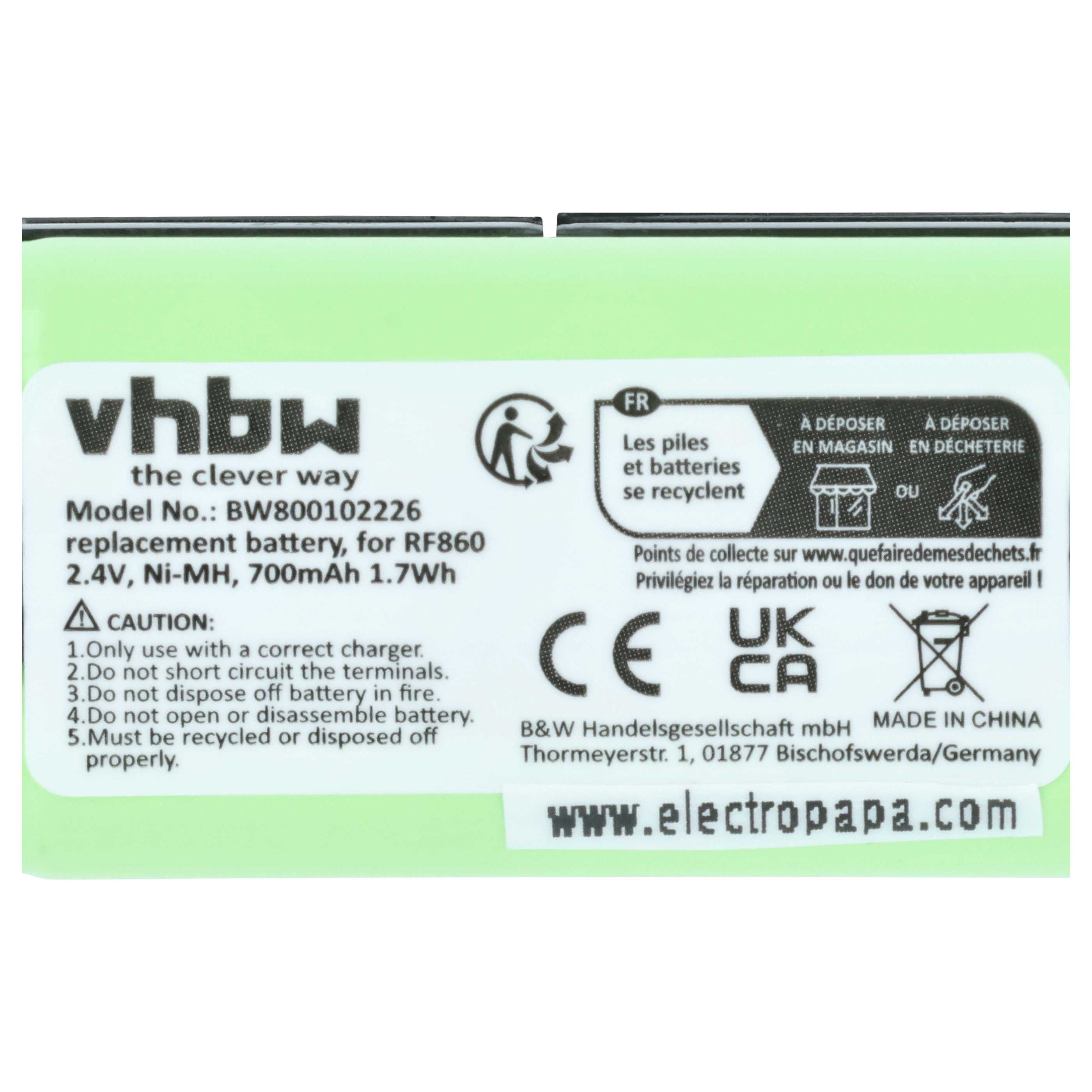3x Batteria sostituisce Sony BP-HP550-11 per auricolari cuffie - 700mAh 2,4V NiMH