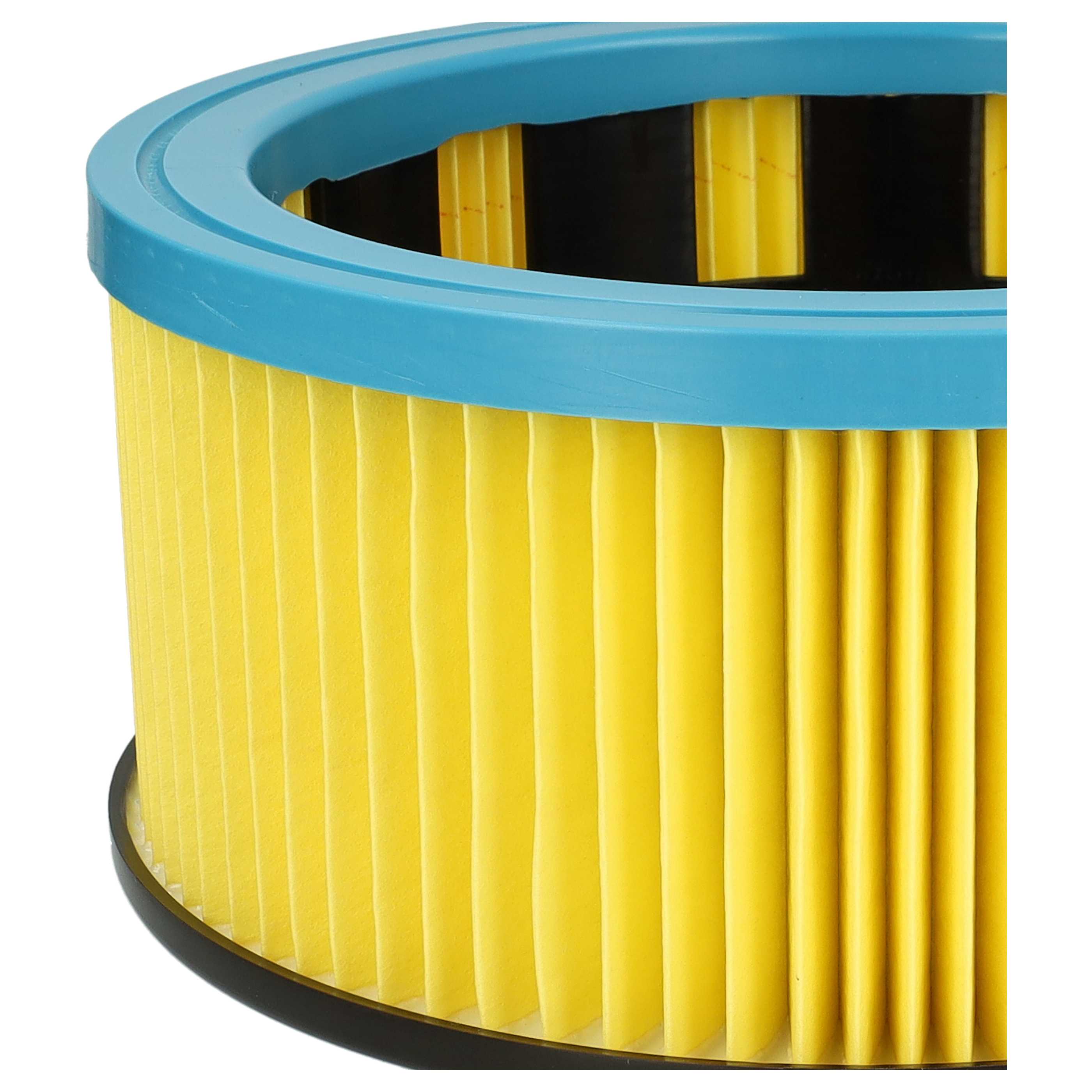 8x Filtercartridge filter replaces Metabo 631753000 for Hitachi Vacuum Cleaner, black / blue / yellow