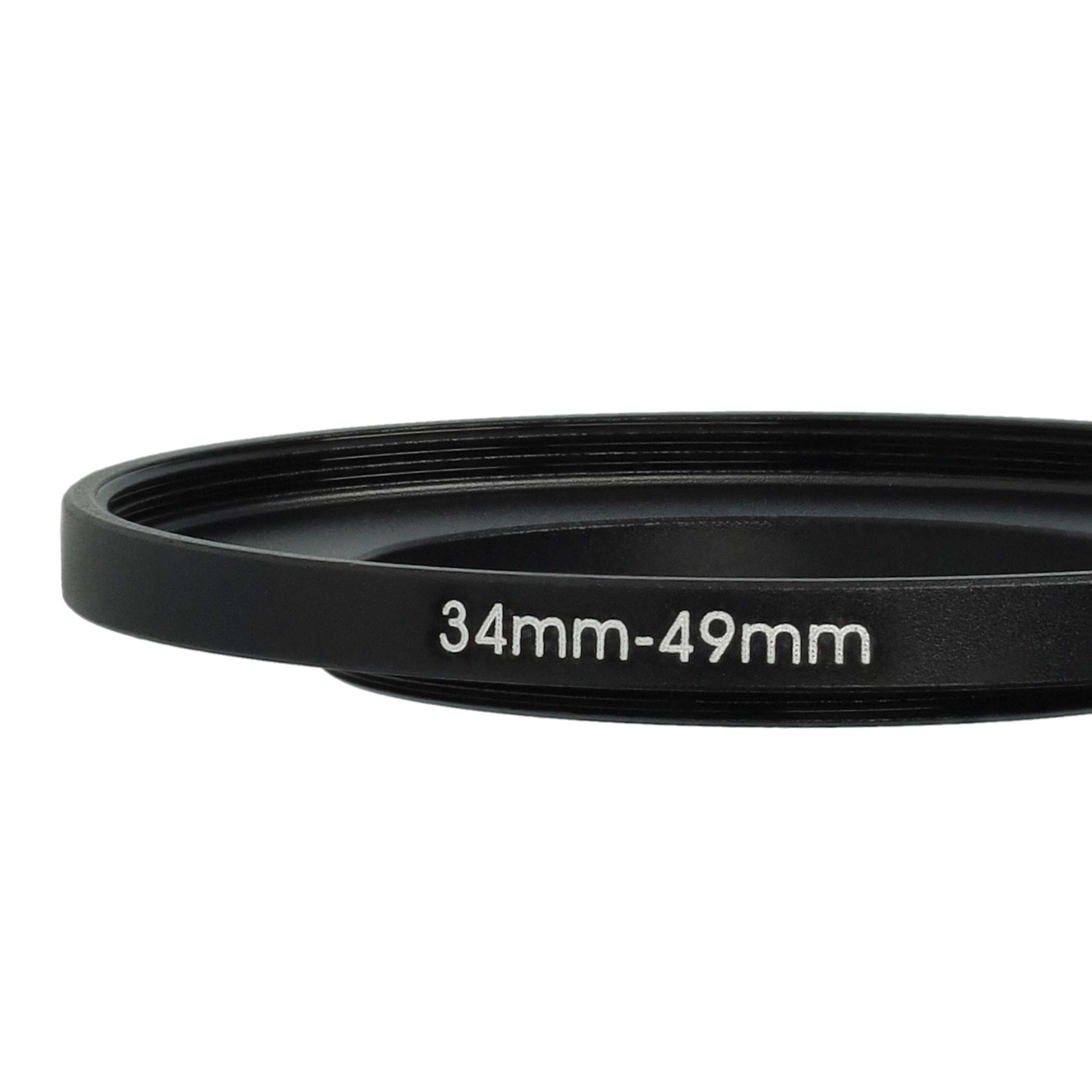 Bague Step-up 34 mm vers 49 mm pour divers objectifs d'appareil photo - Adaptateur filtre