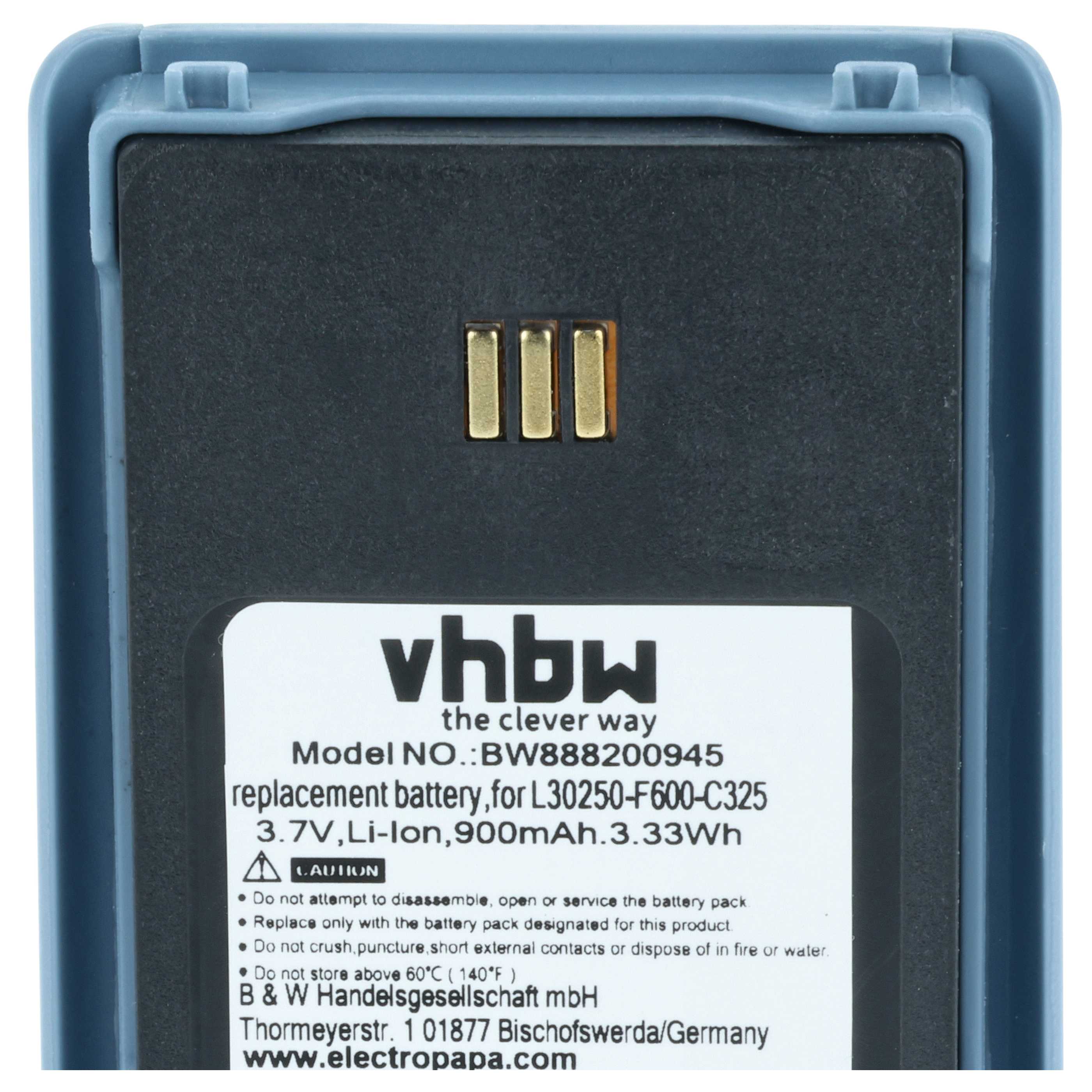 2x Batteria sostituisce Alcatel 3BN78404AA, WH1-EABA/1A1, 0480468 per telefono Ericsson - 900mAh 3,7V Li-Ion