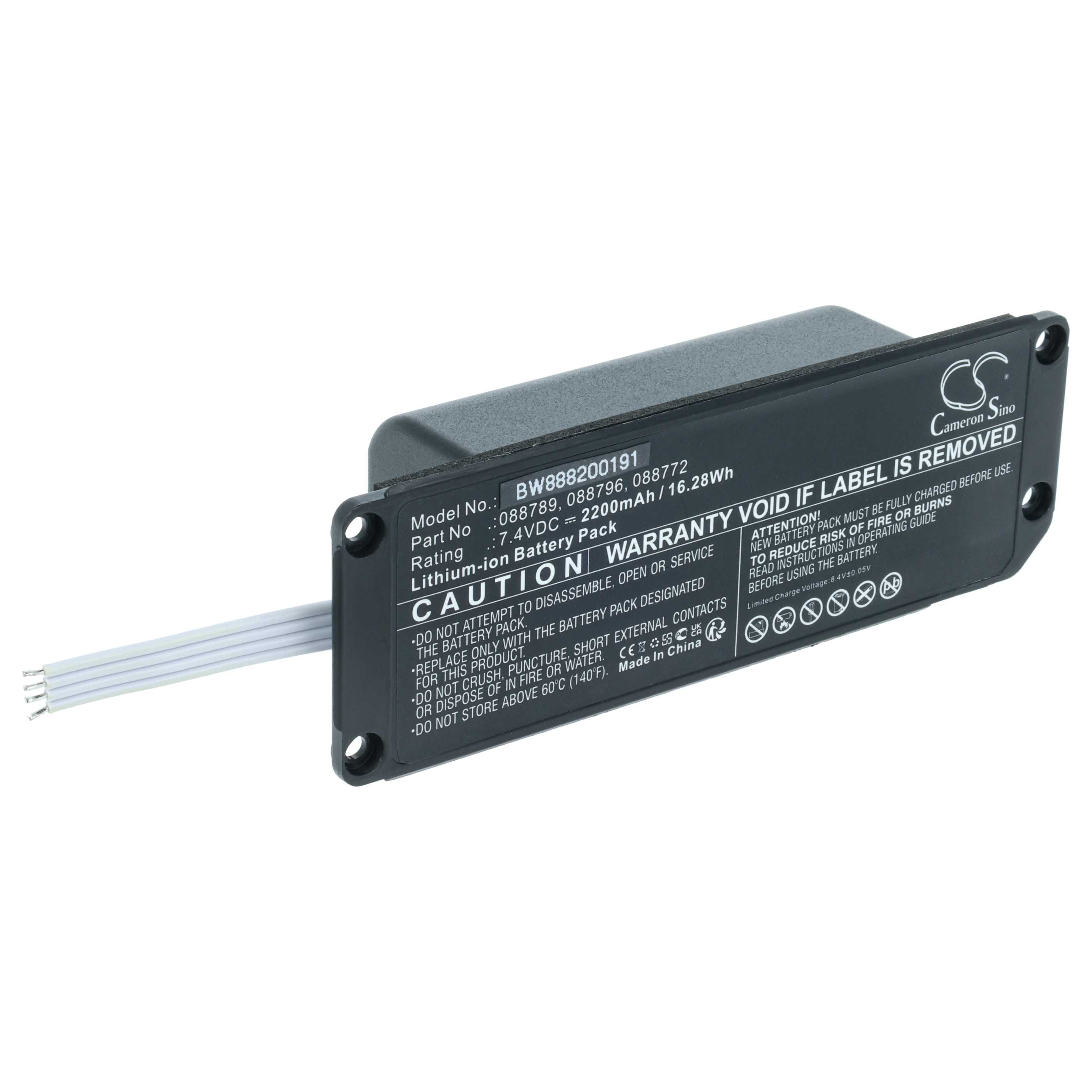 Battery replaces Bose 088796, 088789, 088772, 080841 for Bose Loudspeaker - Li-Ion 2200 mAh
