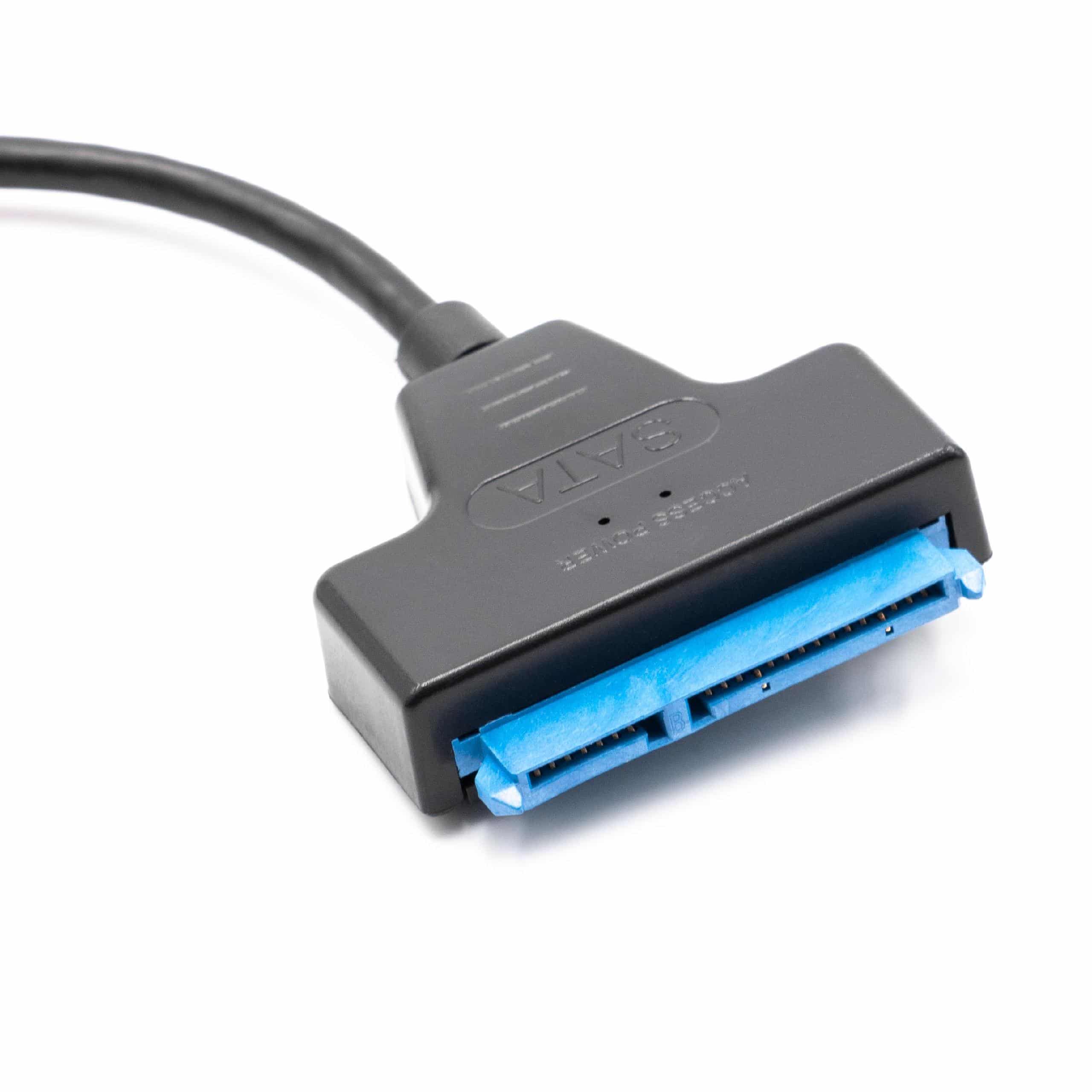 SATA III vers USB 3.0 Câble de raccordement pour disque dur HDD, SSD Plug & Play noir / bleu