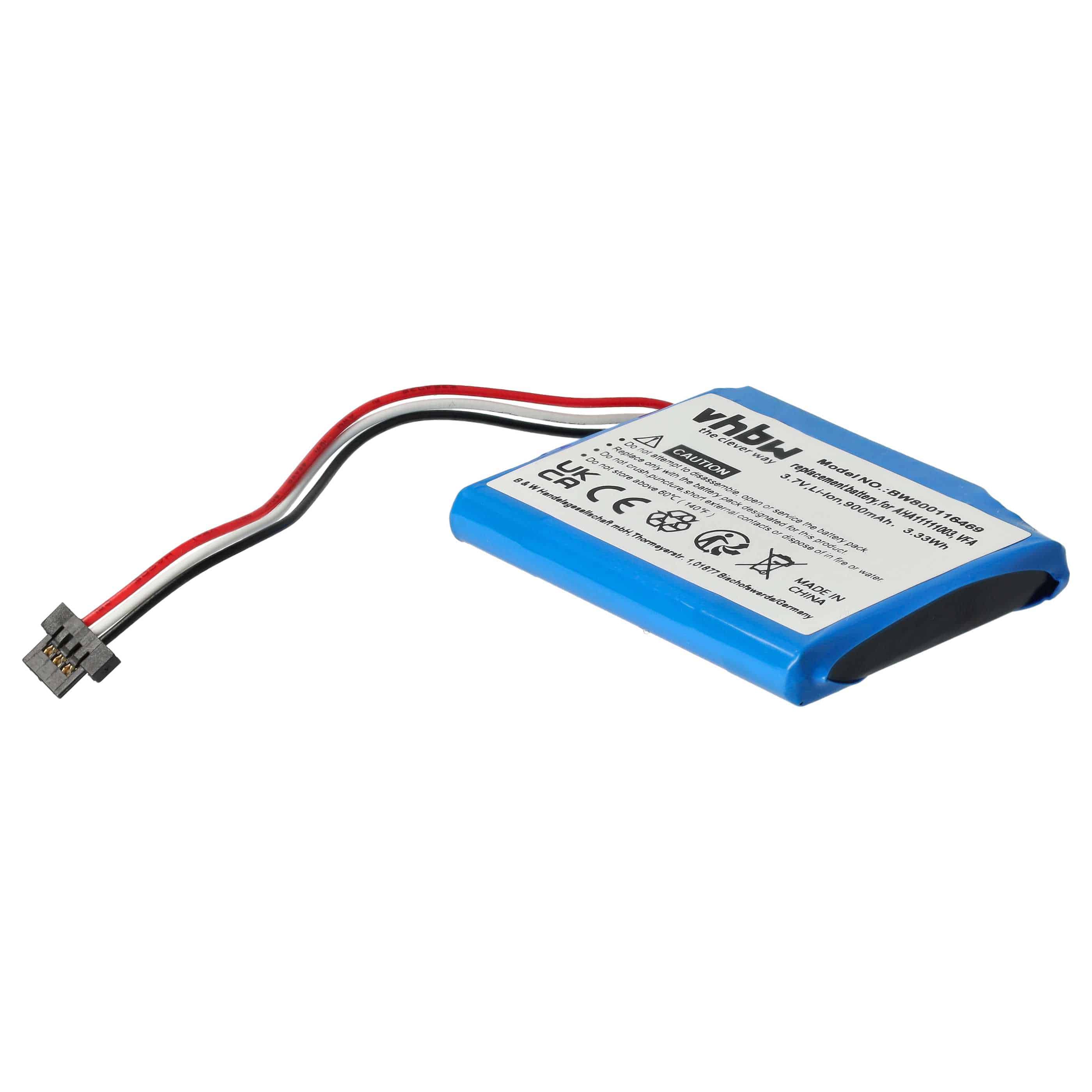 Akumulator do nawigacji GPS zamiennik TomTom AHA11111003, VFA - 900 mAh 3,7 V Li-Ion