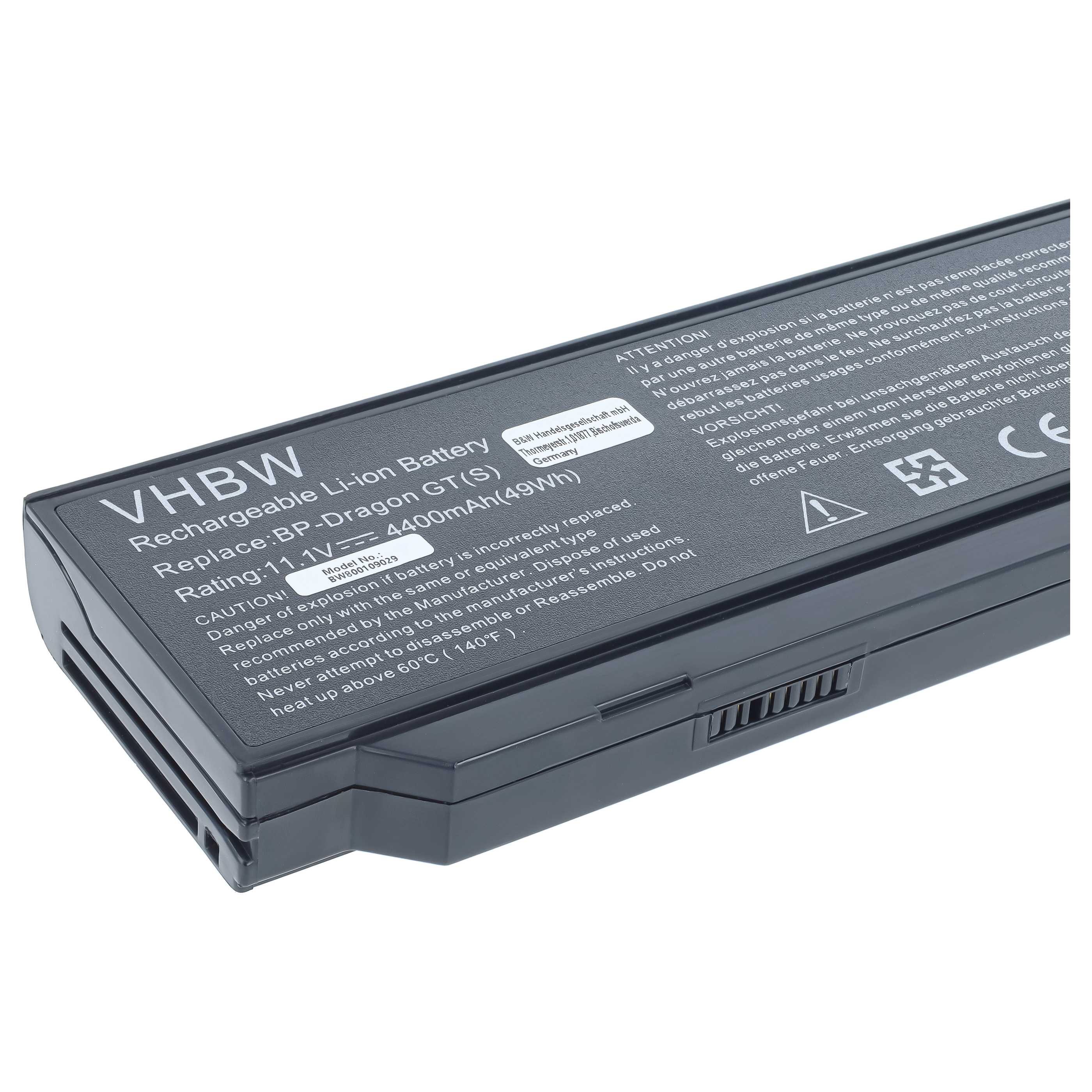 Notebook Battery replaces 40019327, 40020374, 441807800002, 441810400003 - 4400 mAh 11.1 V Li-Ion, black