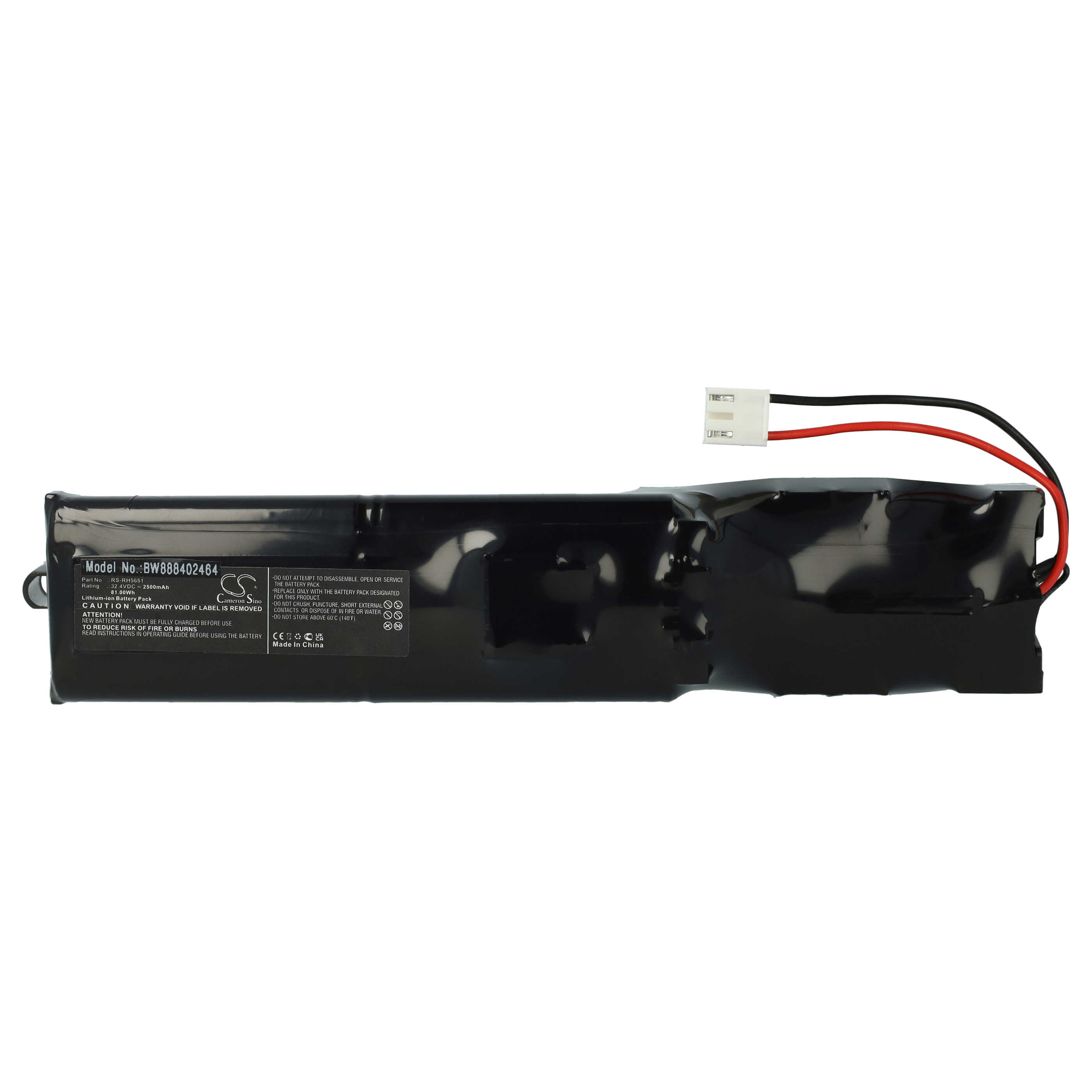 Battery Replacement for Rowenta YU10562-16003, RS-RH5651 for - 2500mAh, 32.4V, Li-Ion