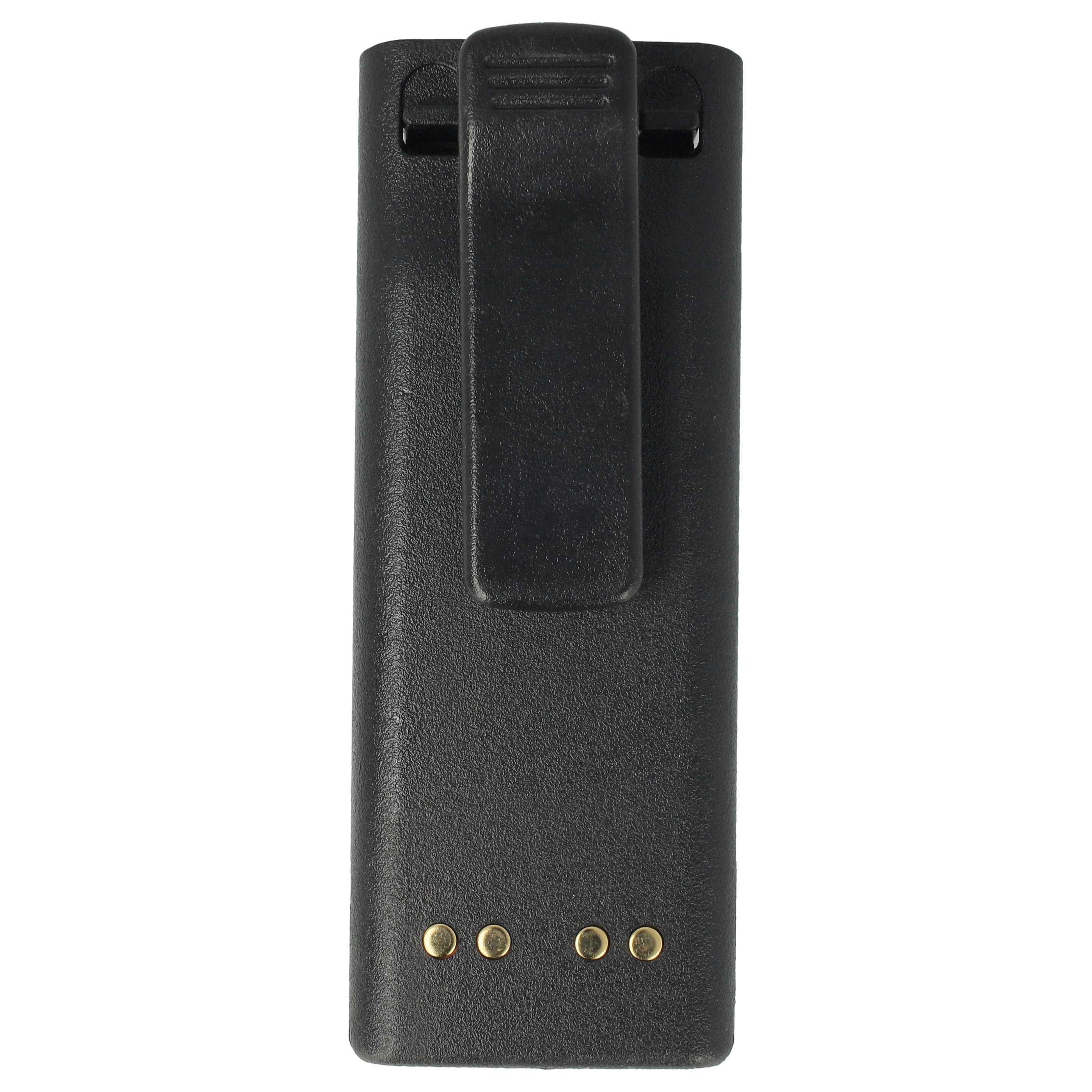 Radio 10x Battery replaces Motorola NTN7143, NTN7143CR, NTN7143B, NTN7143A - 2300 mAh 7.5 V NiMH + Belt Clip