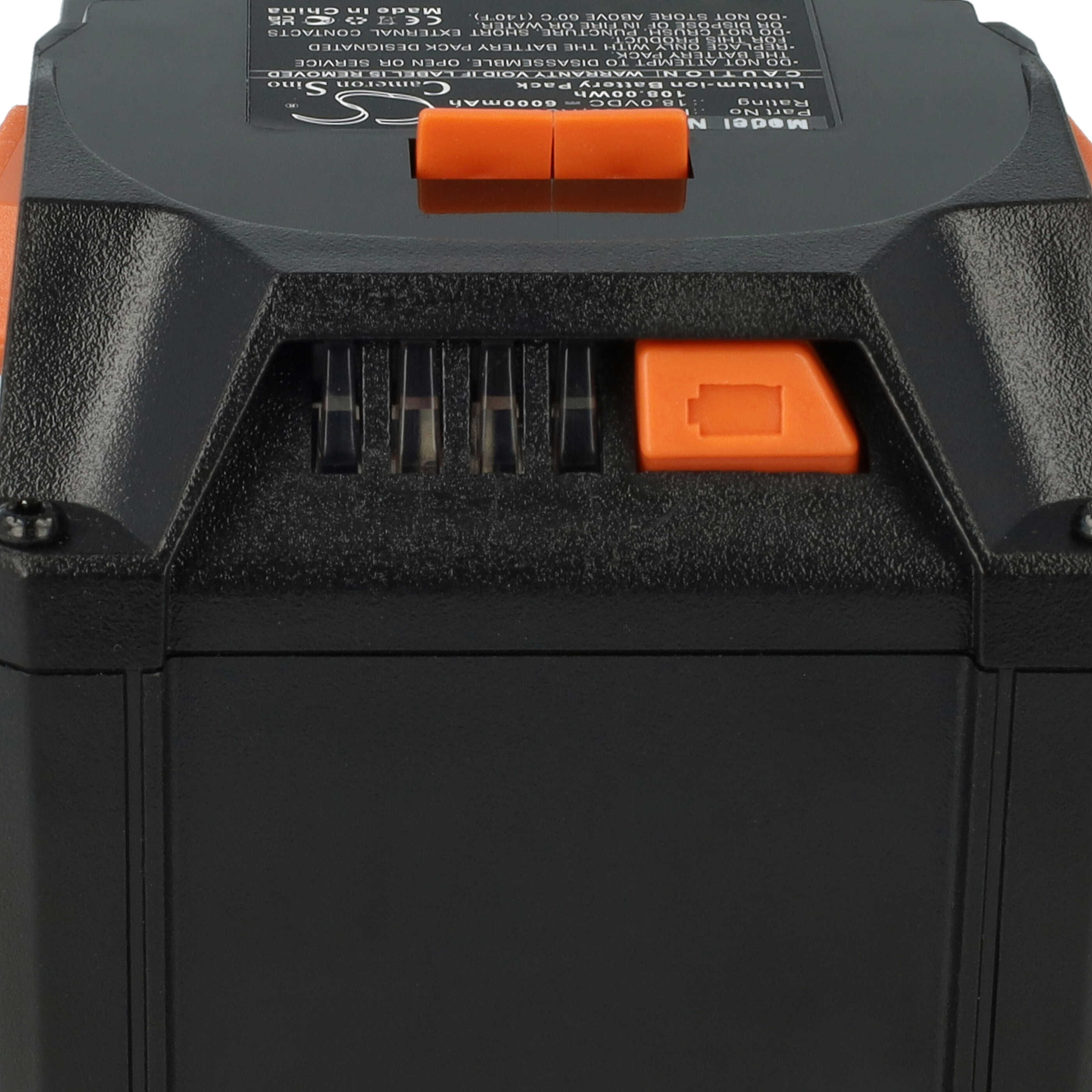 Electric Power Tool Battery Replaces AEG L1830R, L1815R - 6000 mAh, 18 V, Li-Ion