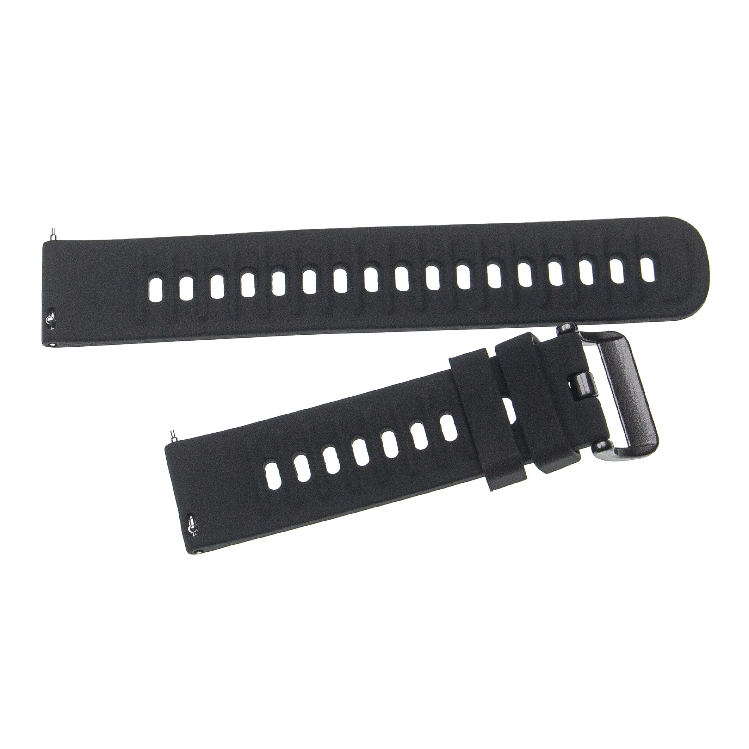 Bracelet pour montre intelligente Amazfit / Asus / Vivowatch - 12 + 8,5 cm de long, 20mm de large, silicone, n