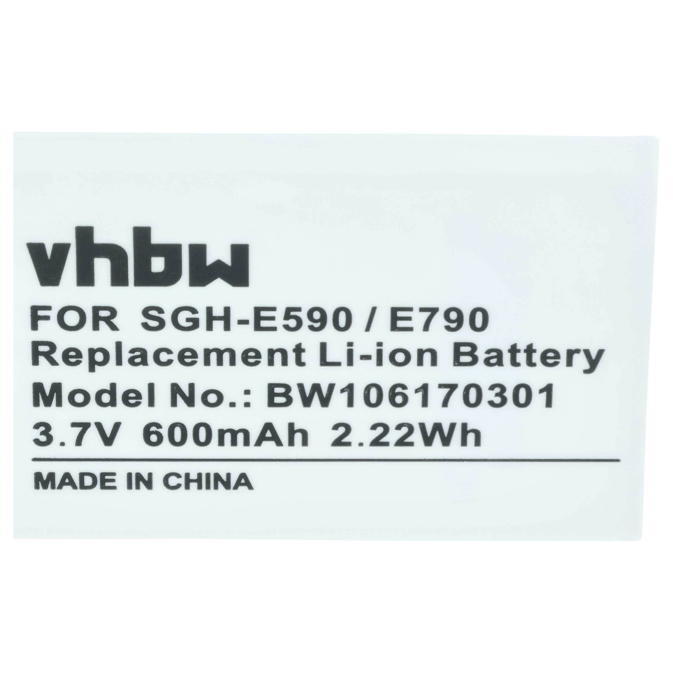 Akumulator do telefonu smartfona zamiennik Samsung AB403450BC, AB403450BA, AB403450BE - 600 mAh 3,7 V Li-Ion