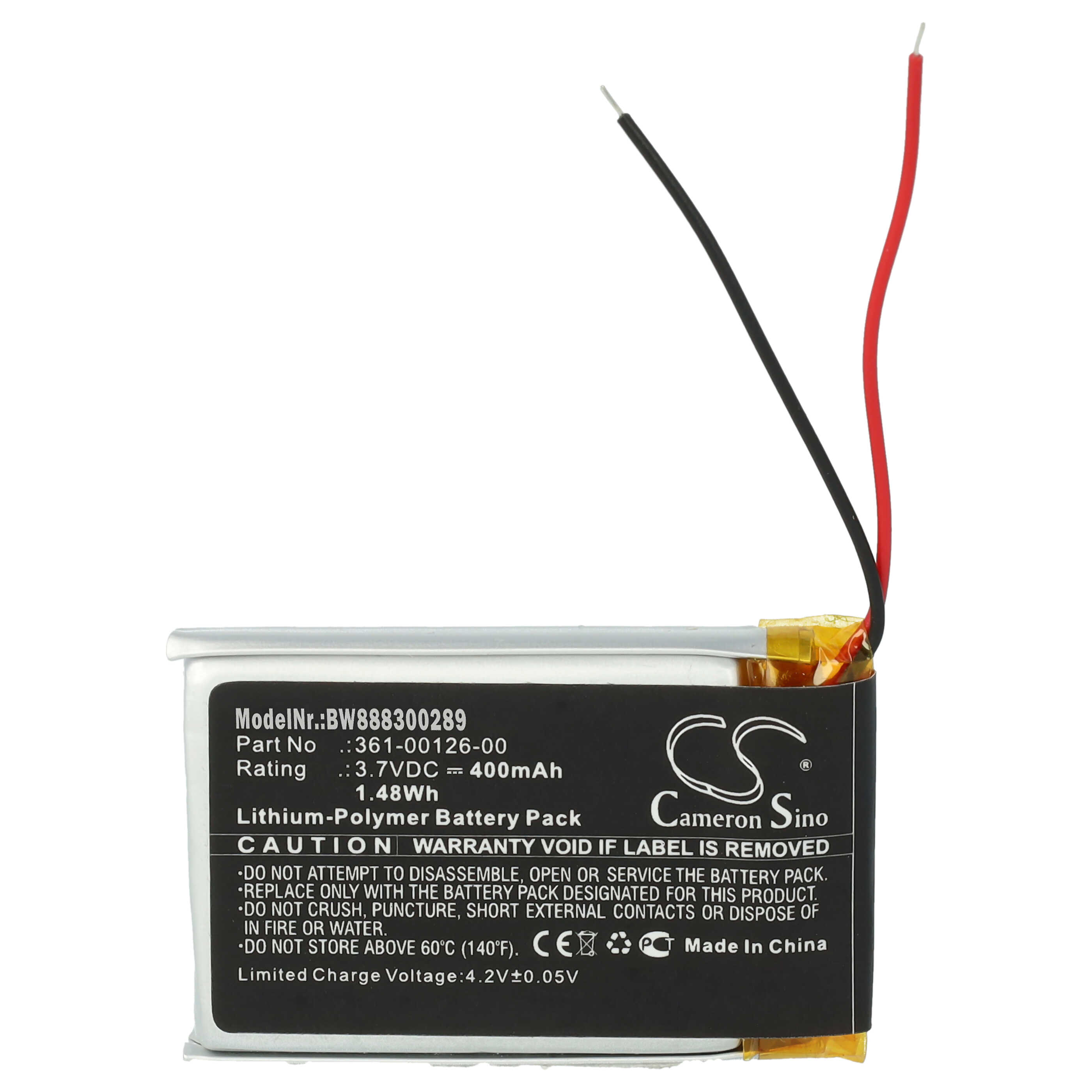 Batteria sostituisce Garmin 361-00126-00 per smartwatch Garmin - 400mAh 3,7V Li-Poly + set utensili