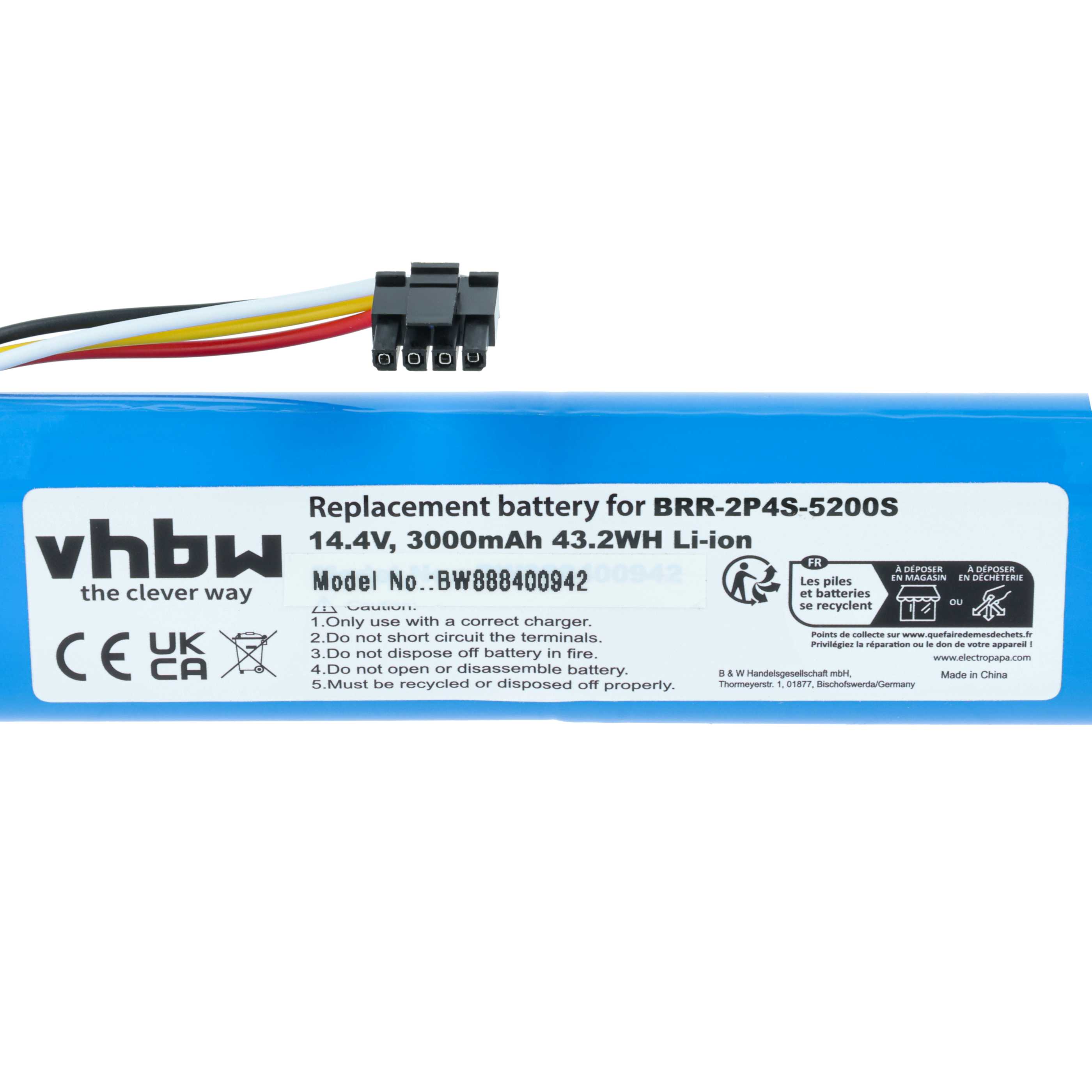 Batteria per robot aspiratore Dreame, Xiaomi, Xiaowa - 3000mAh 14,4V Li-Ion
