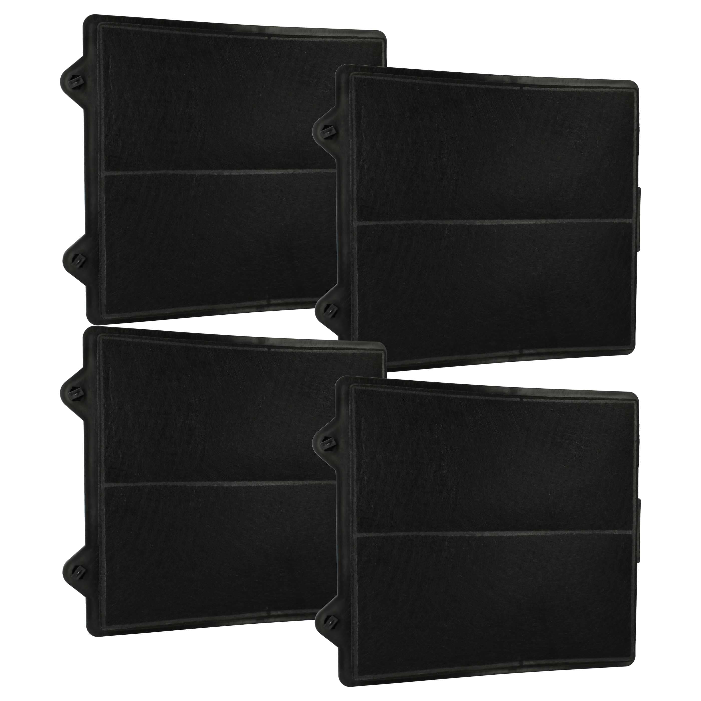 4x Filtres à charbon actif remplace AEG 5026381700/4, 5026381200/5 pour hotte Zanussi