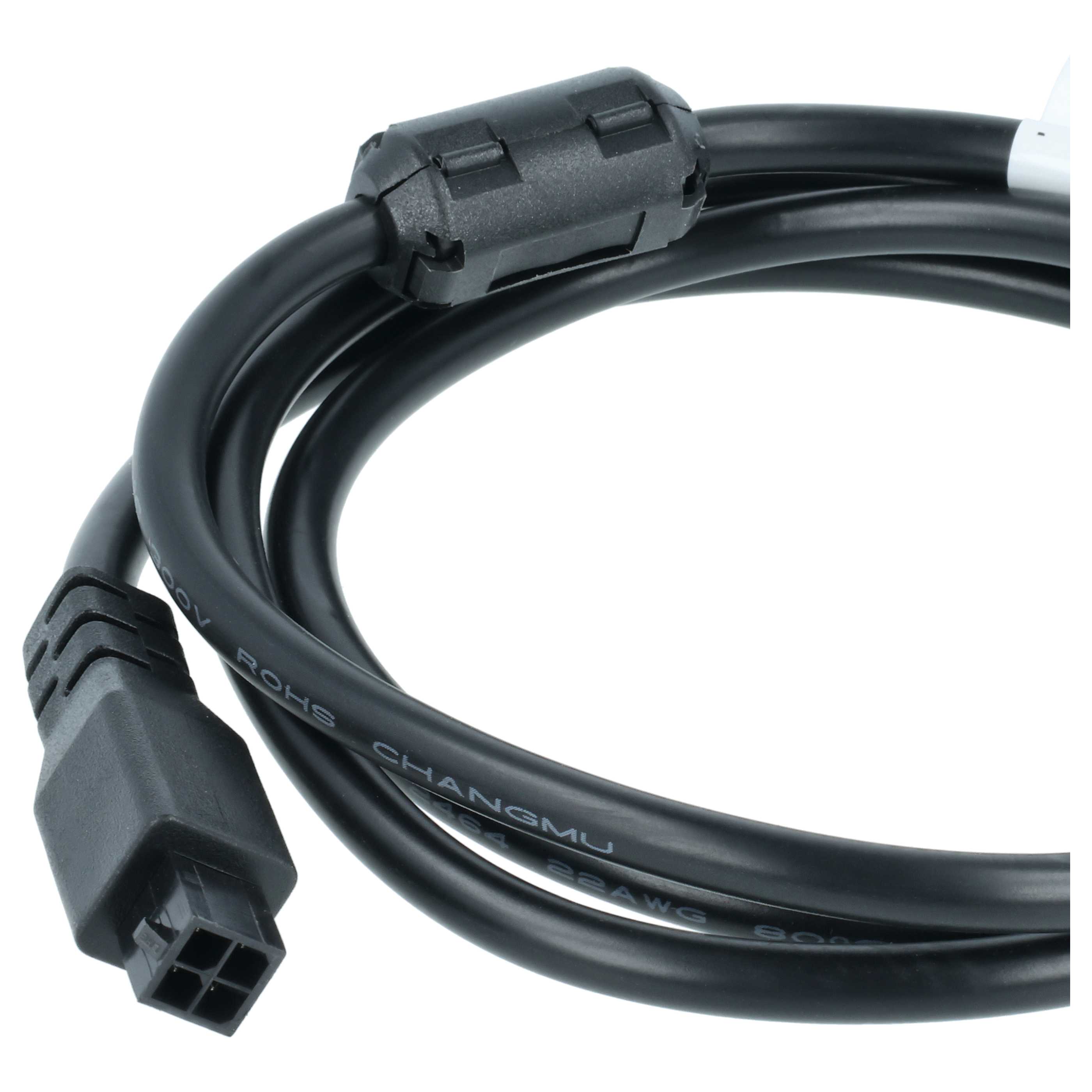 4-poliges AMS Kabel passend für Anycubic, Bambu Lab ACE 3D-Drucker u.a. - Buskabel mit EMI-Filter, 1 m, Schwar