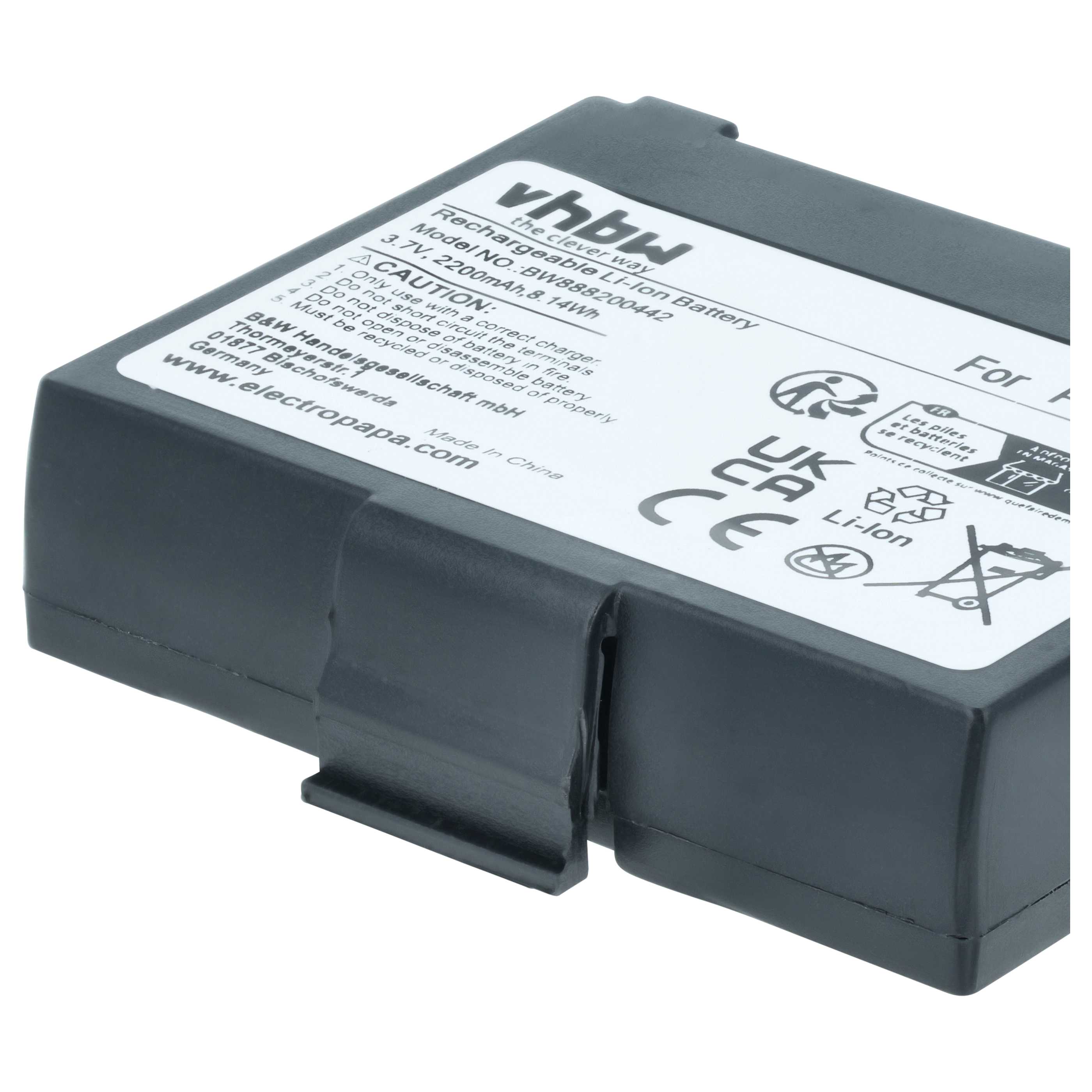 Printer Battery replaces Bixolon PBP-R200 - 2200 mAh 3.7 V Li-Ion