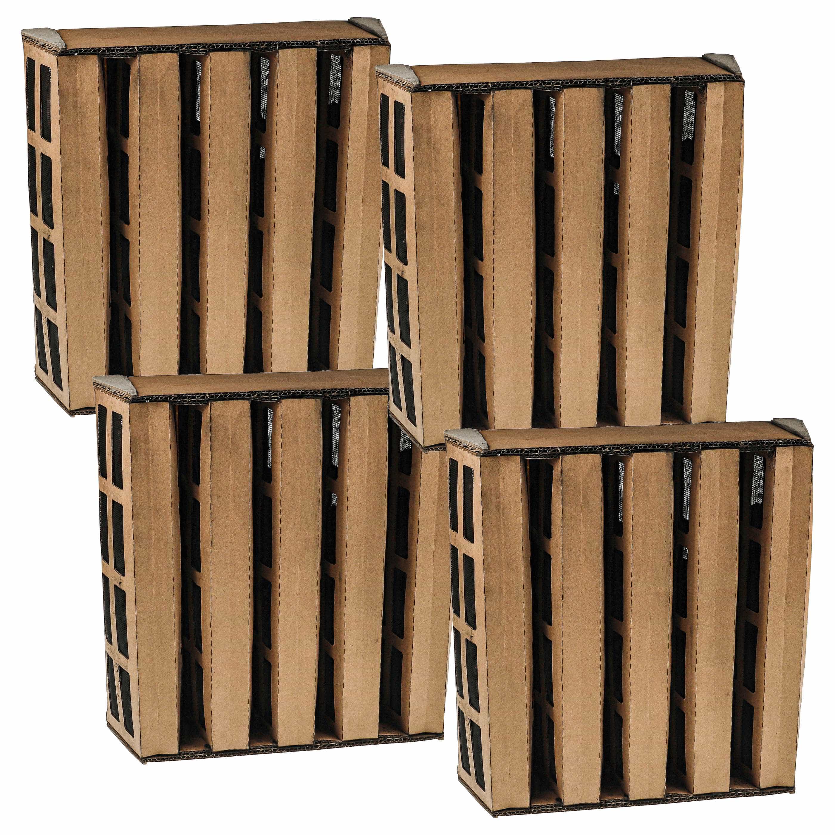 4x Gas and Odour Filter replaces IQAir 102181000, V5-Cell Air Purifier - cardboard / carbon fibres