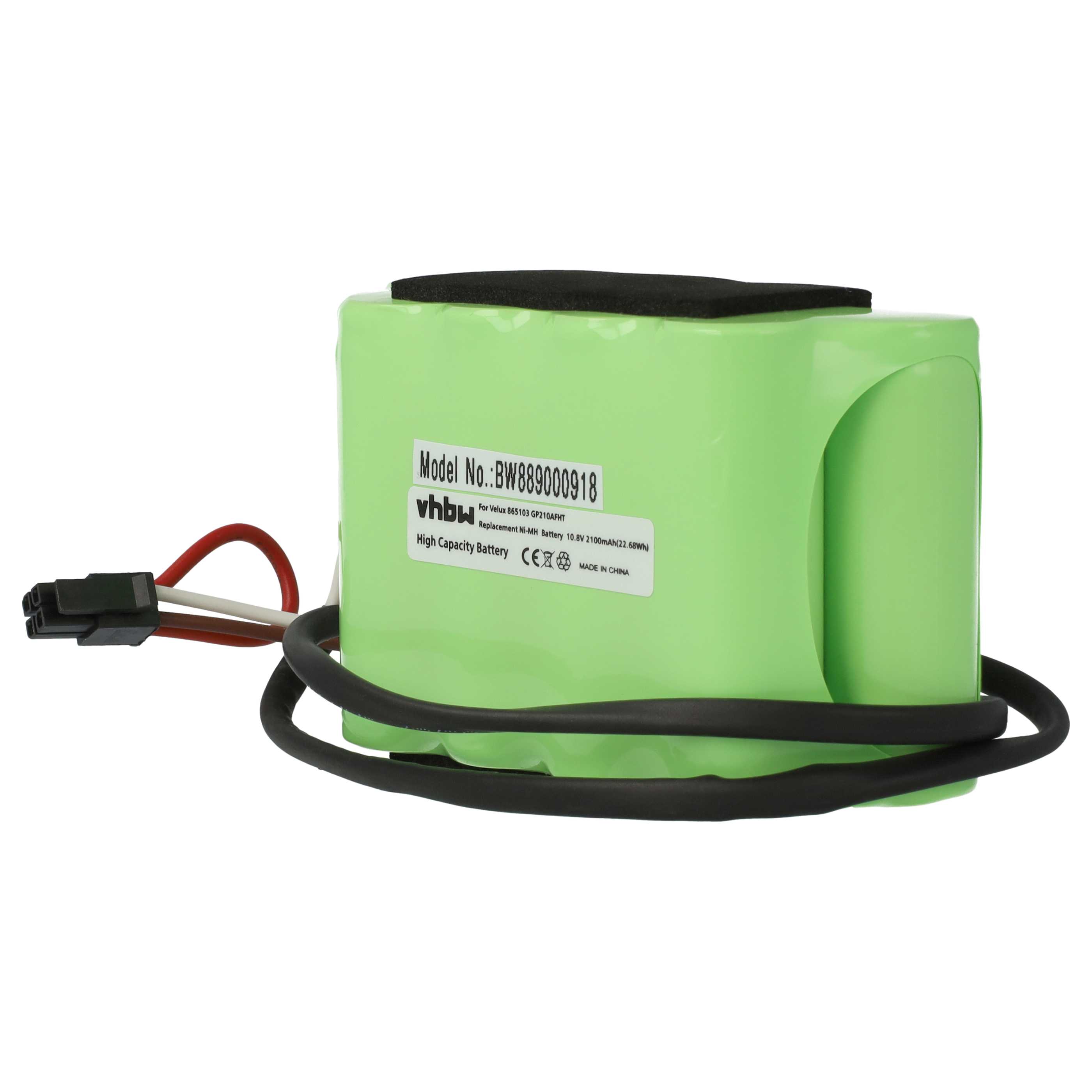 2x Akumulator do rolet / żaluzji dachowych zamiennik Velux 832817, 865103 - 2100 mAh 10,8 V NiMH + kabel