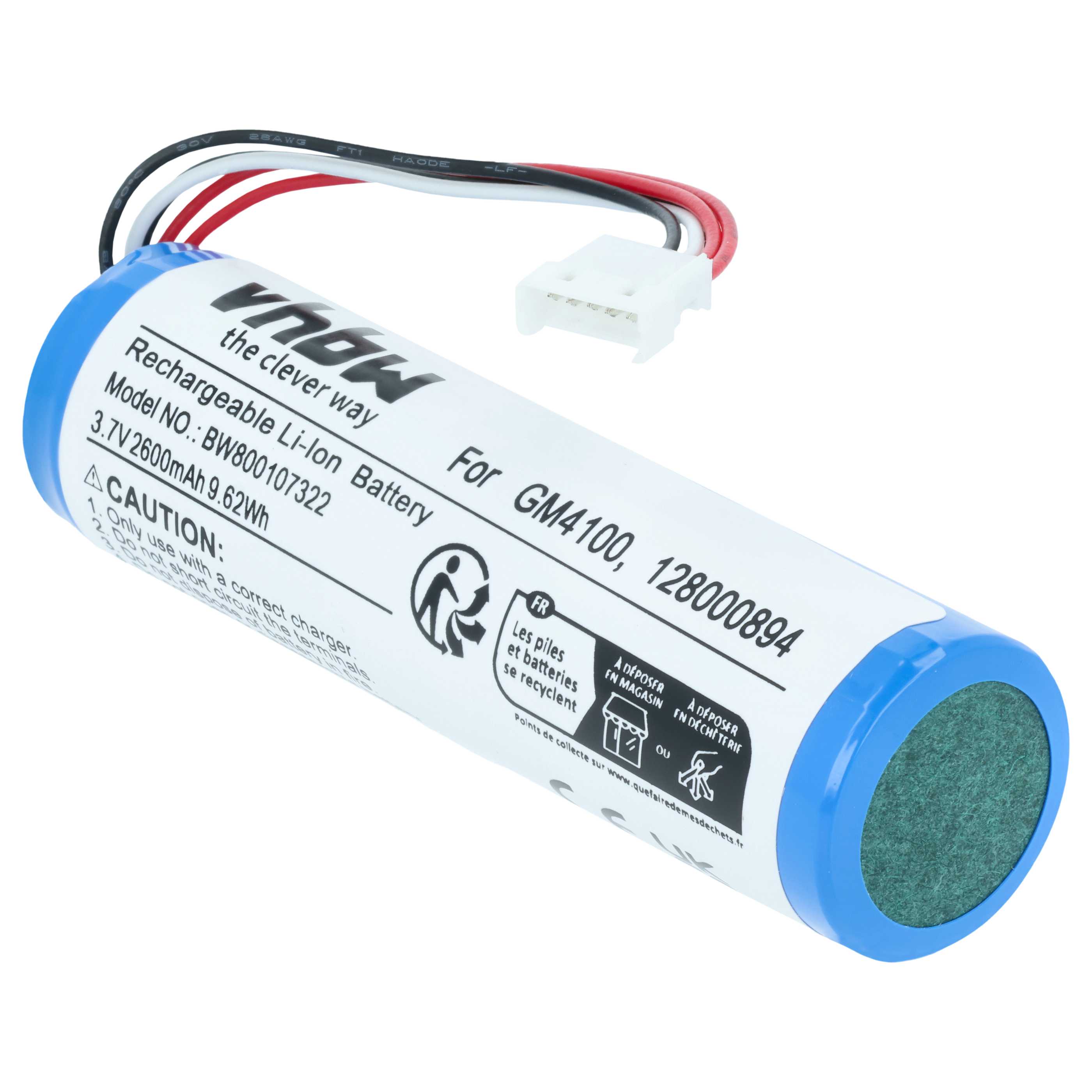 2x Batteria sostituisce 128000894, RBP-GM40 per barcode scanner Datalogic - 2600mAh 3,7V Li-Ion