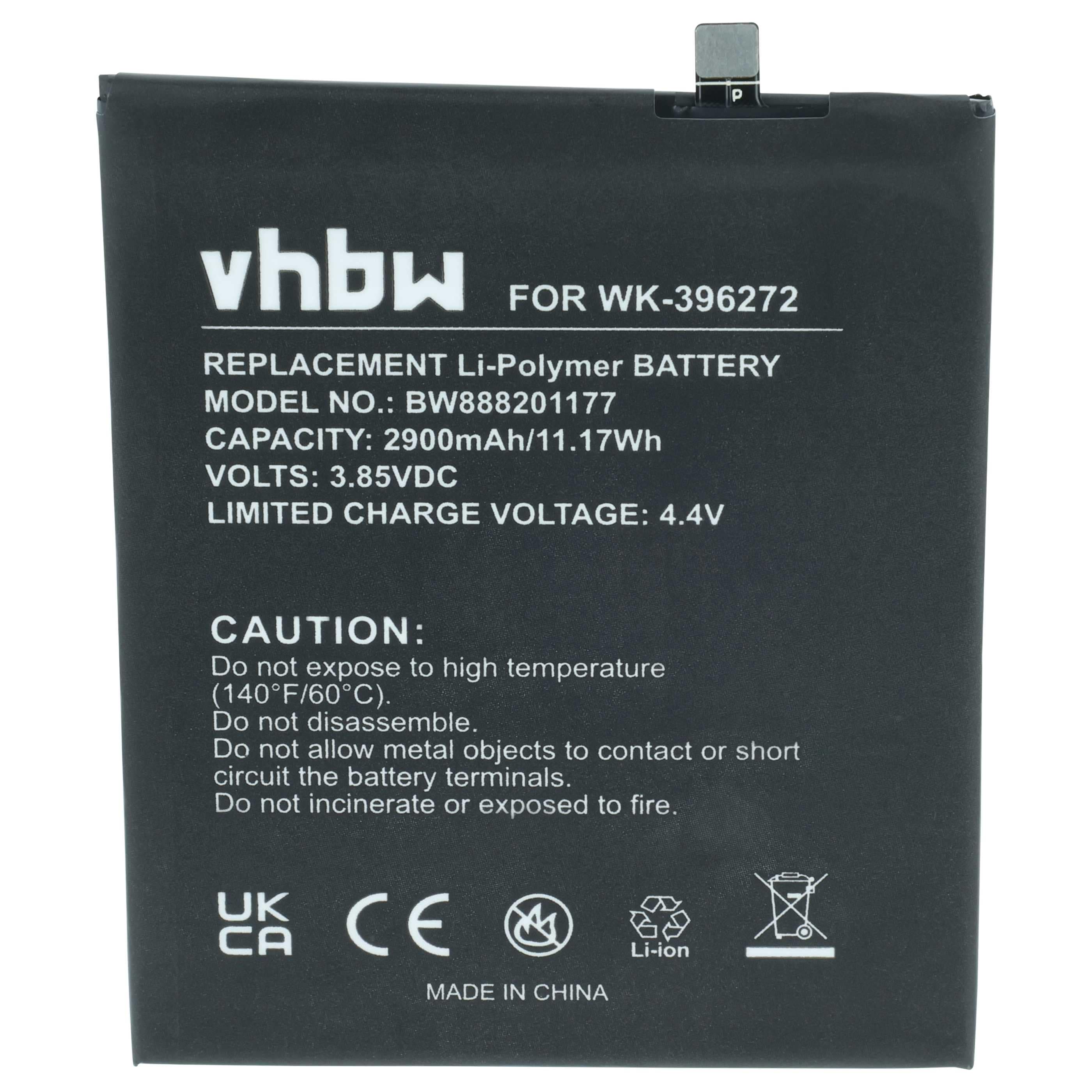 Akumulator do telefonu smartfona zamiennik Wiko BQ-5504, 396272, S104-AC8000-000 - 2900 mAh 3,85 V LiPo